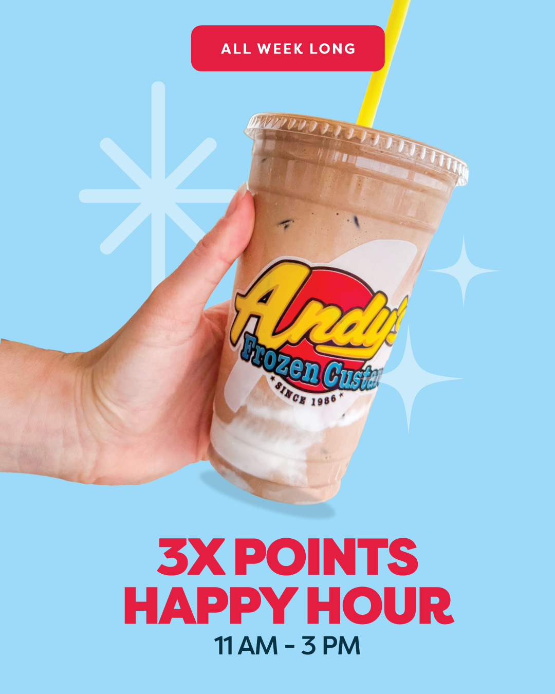 Andy's - An Andy's drink AND triple points? Yeah, we're listening