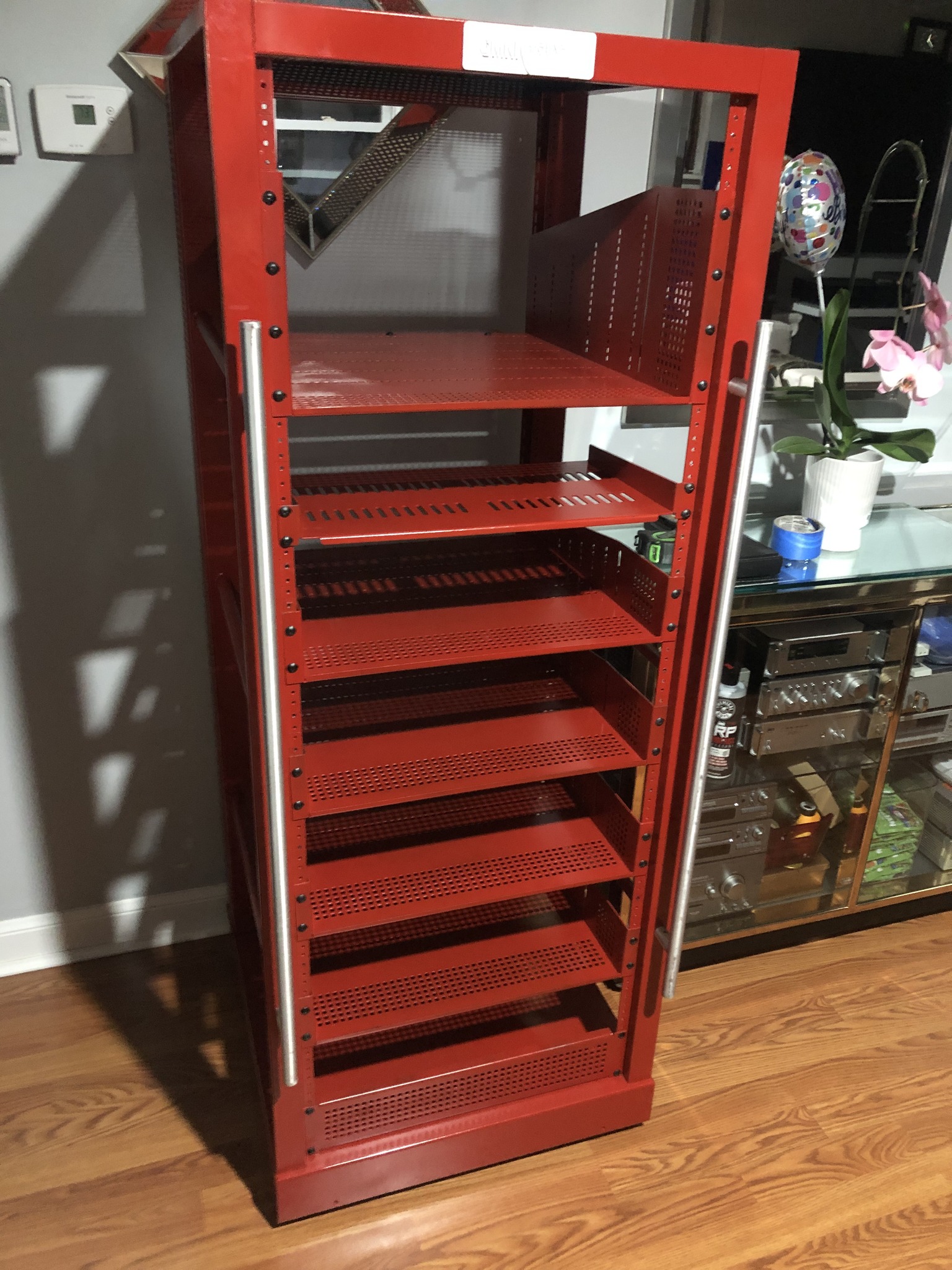 OMNI CRAFTSMAN RED PRO AUDIO SERVER RACK STAND - Entertainment Units ...