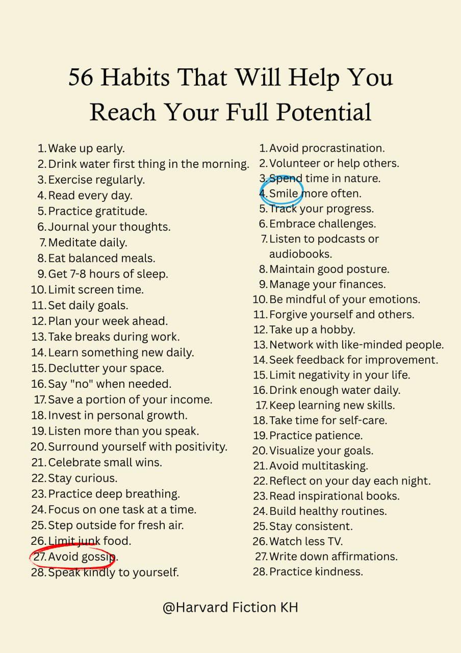 Harvard-Fiction - 56 Habits That Will Help You GET E-Book: https ...