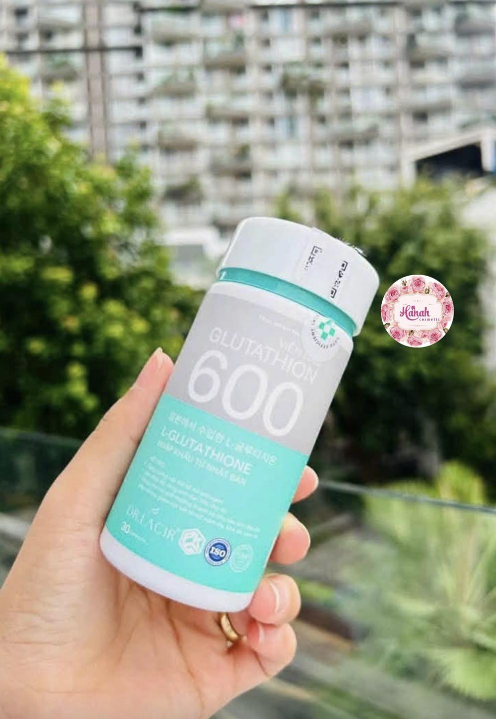 glutathione 600 mẫu mới Viên uống (mẫu mới) Dr Lacir 💰 #315k Thành phần chính 🔸L- Glutathione (600mg): Nhập khẩu từ Nhật Bản, hỗ trợ ức chế sắc tố melanin sẫm màu và kích thích بلسم بالكولاجين