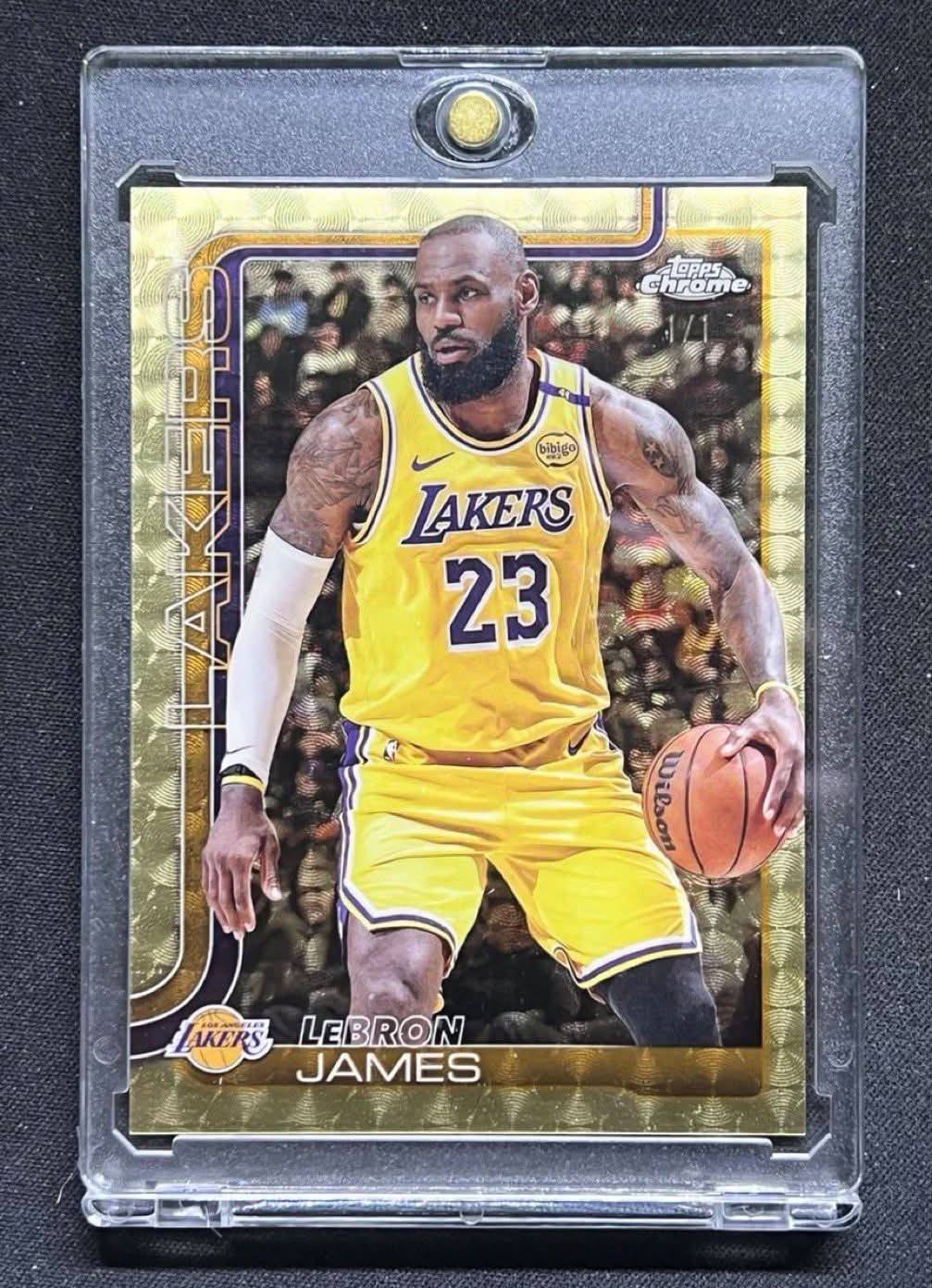 JUST PULLED: LeBron James 1/1 Topps Chrome McDonalds All-American