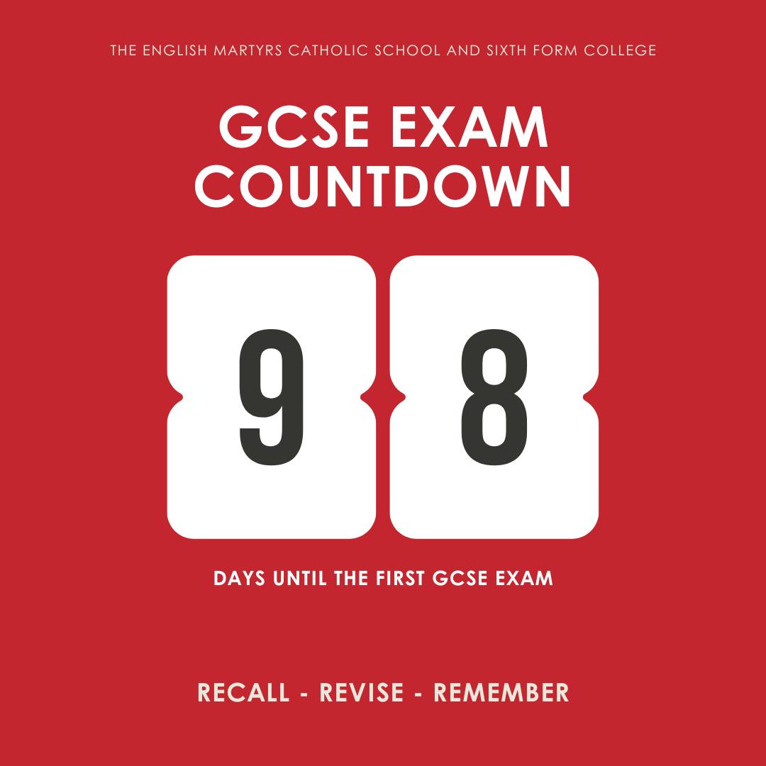 The English - The exam countdown is on – just over 98 days until the ...