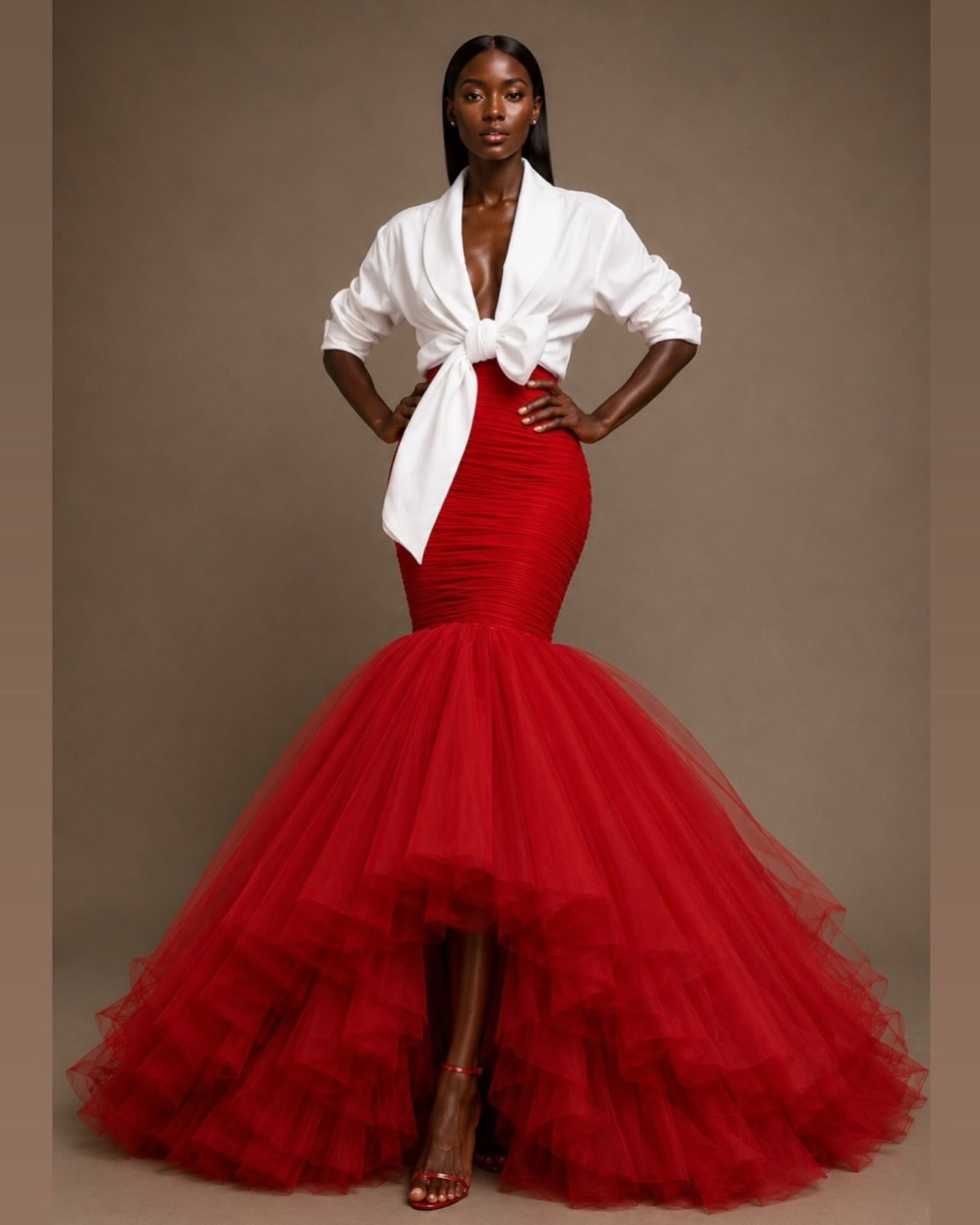 extravagant formal dresses newarrivals custom from #oyemwen at Fashion Bomb Daily Shop. Commanding, sculptural, and impossibly elegant — this dramatic look redefines modern couture. The Tulle Mermaid Skirt pairs crisp tailoring with volume to Affordable everyday dress with a flattering fit