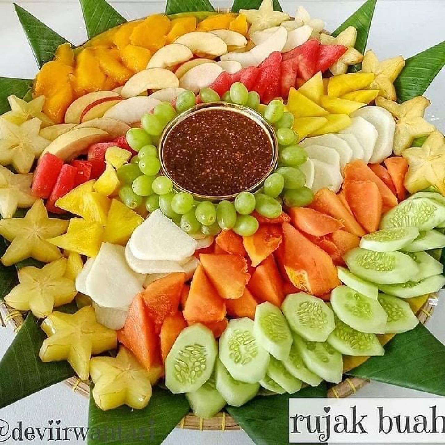 Resep - RUJAK BUAH BUMBU KACANG By @deviirwantari . Assalamualaikum ...