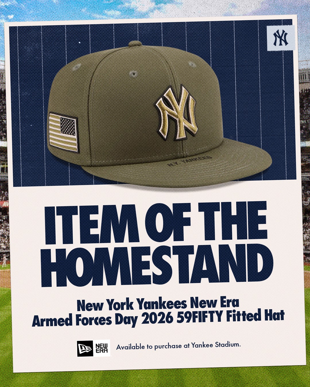 Gear up with our New Era Cap Item of the Homestand in anticipation