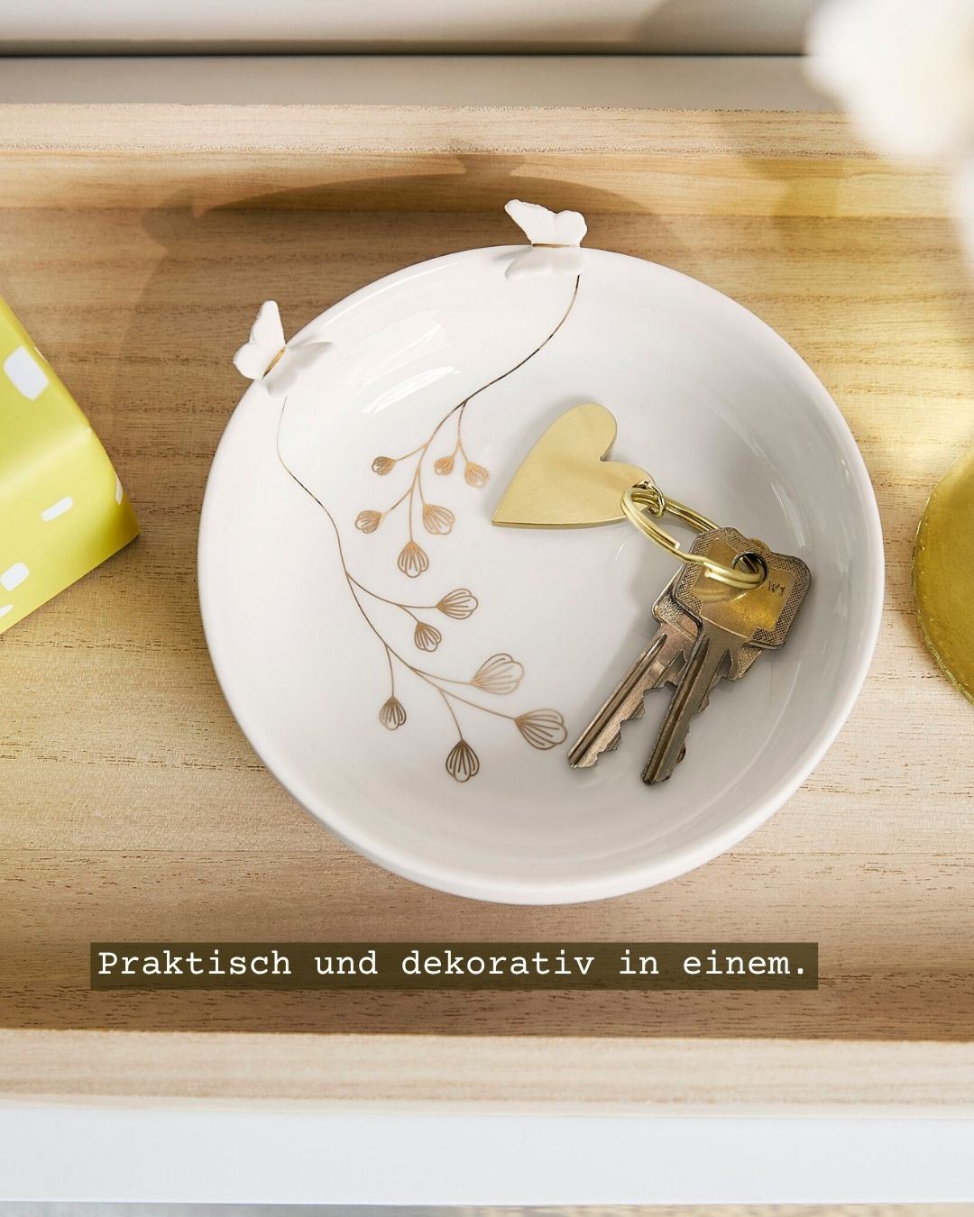 Chaos adé? 💥 Eine große Schale kann mehr als nur gut aussehen. Sie bringt Schlüssel, Portemonnaie, Kosmetik und all die kleinen Dinge, die sonst gerne herumliegen, schnell und unkompliziert zusammen