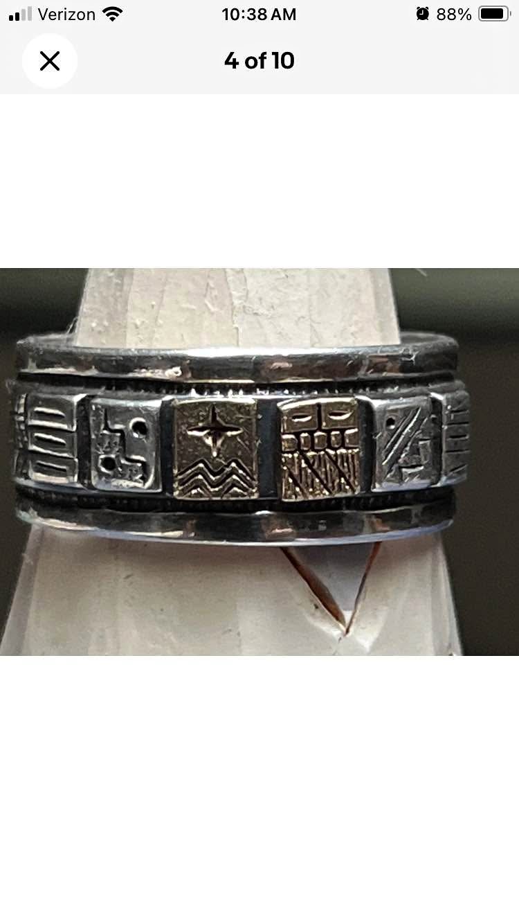 RODERICK TENORIO RMT Relios Sterling Silver & 14K Gold StoryTeller RING ...