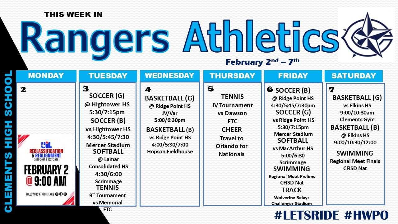 Clements Rangers Athletics... - Clements Rangers Athletics