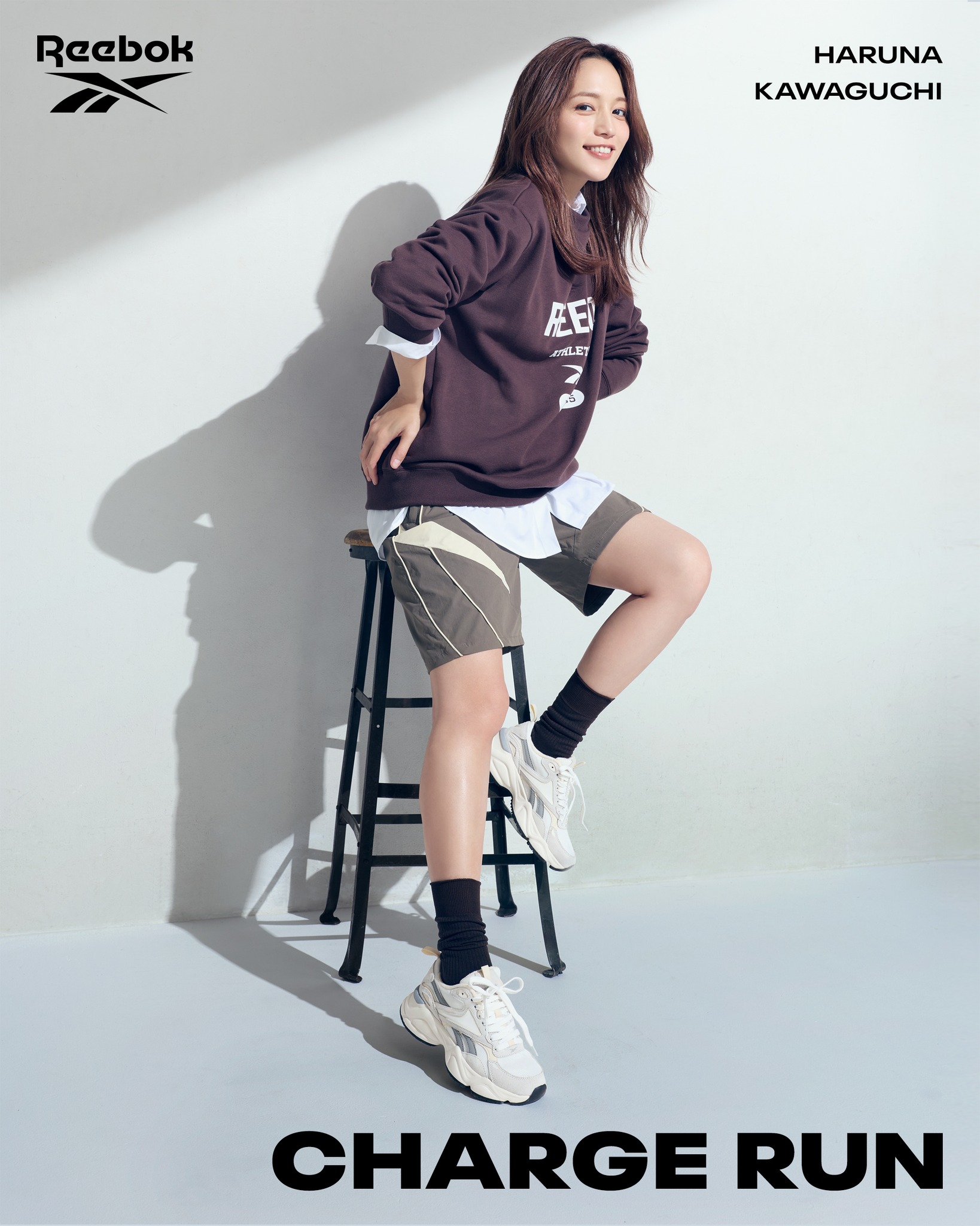 Reebok Perfume のっち着用TRACK SWEAT チャコール Reebok Apparel