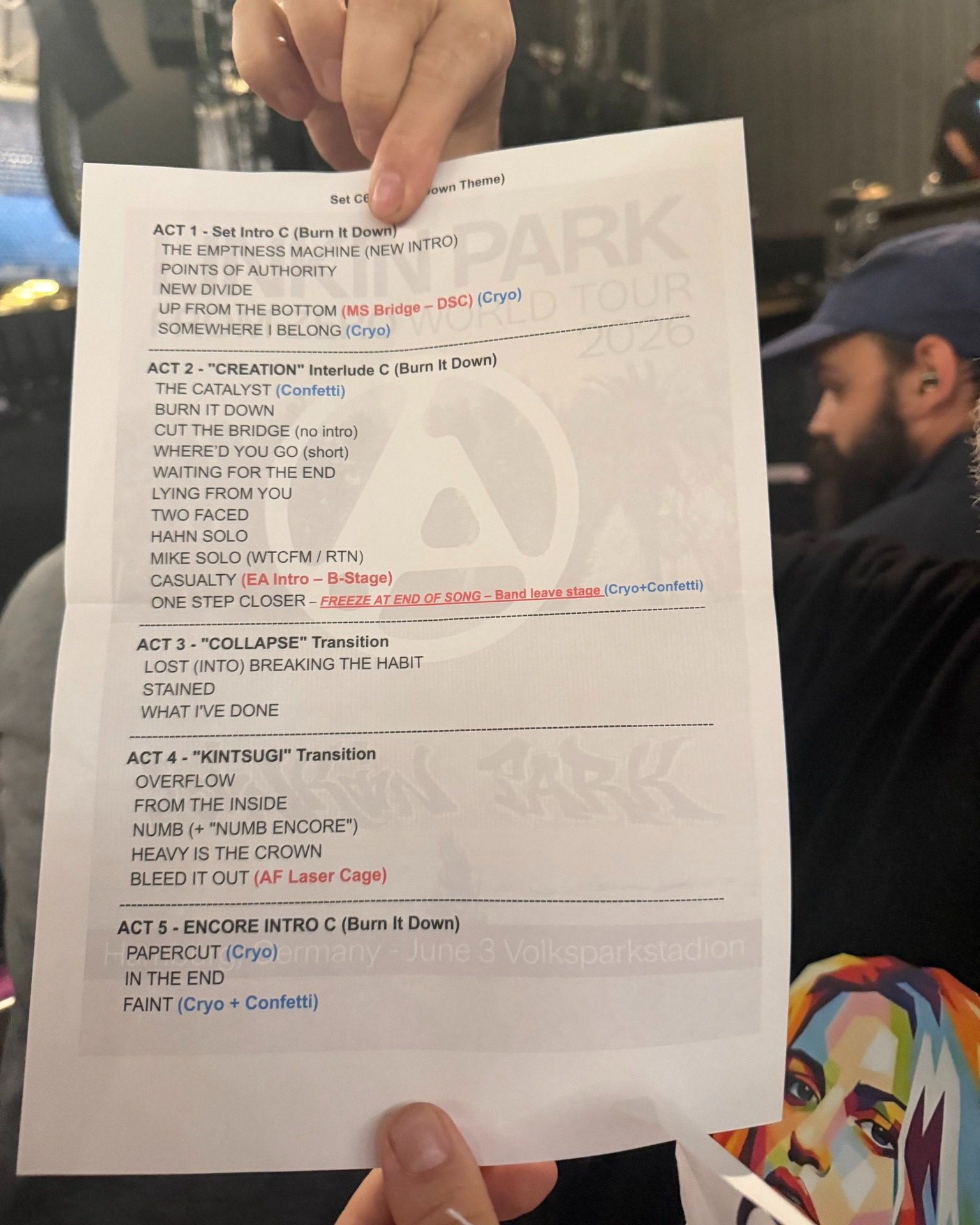 Linkin Park Concert Setlist and Song Surprises