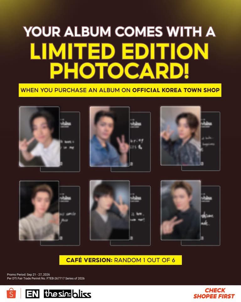 SHOPEE X ENHYPEN - THE SIN: BLISS FANSIGN AND CAFE EVENT 🧡 BUY