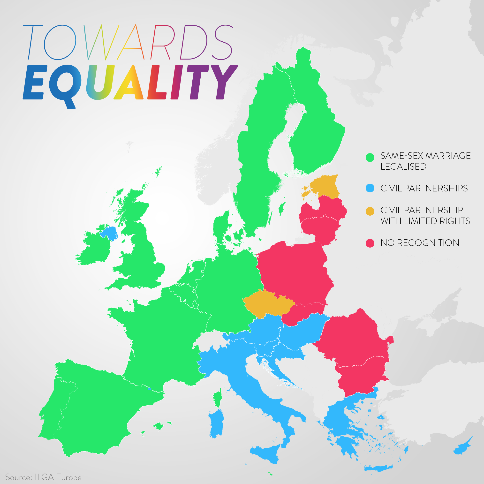 The road to equality is a long and bumpy one. Today, same-sex marriage ...