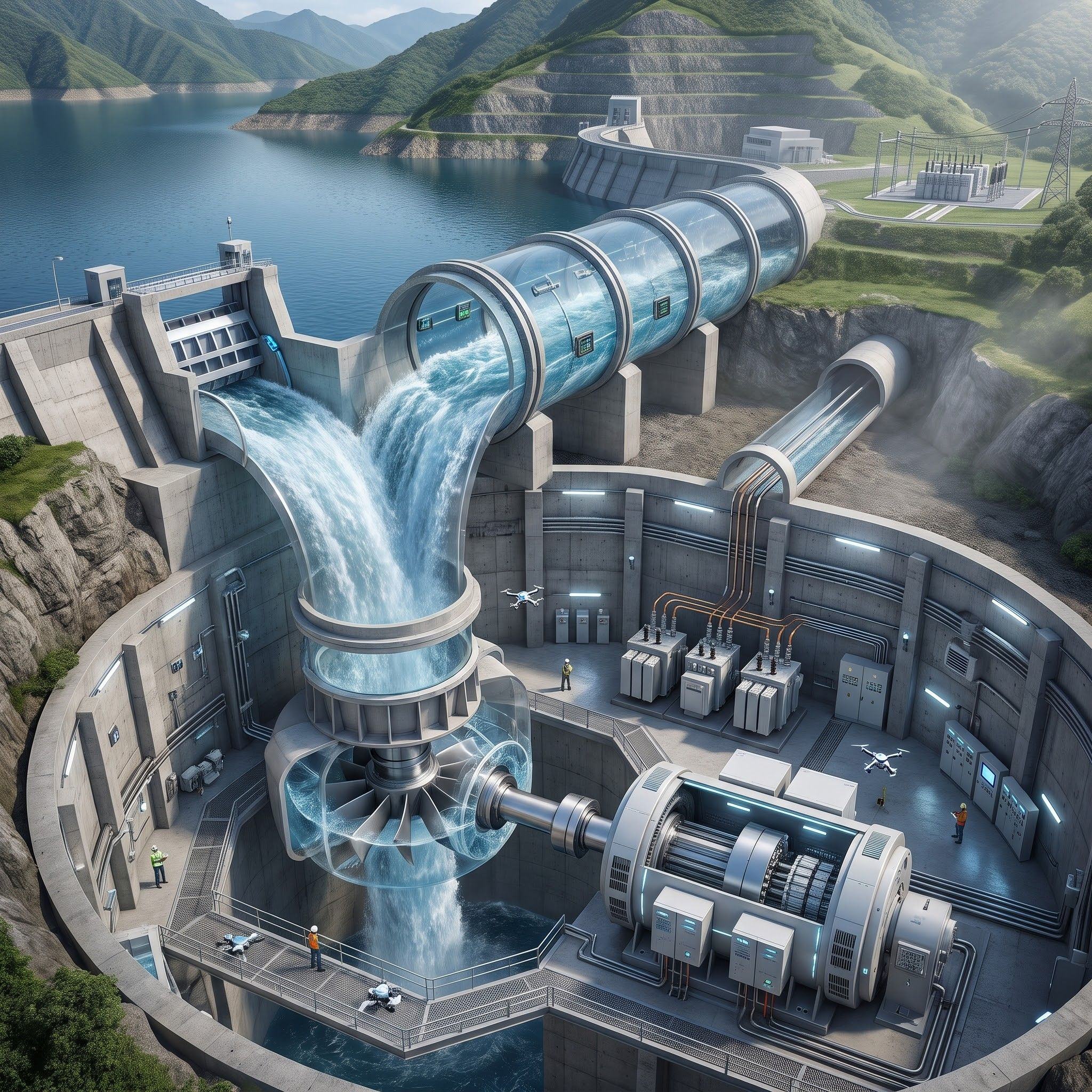 How a Dam Powers an Entire City 🌊🏙️⚡ | American Civil work