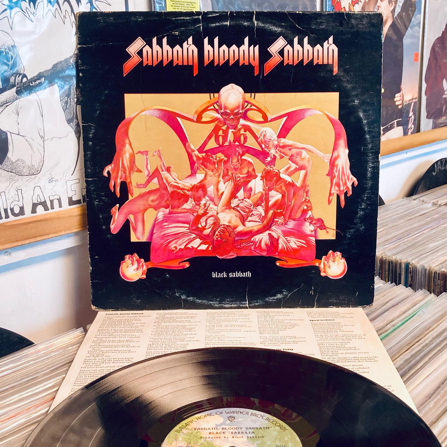 Sabbat - Born By Evil Blood 7”, 1987. Metal but so good it 