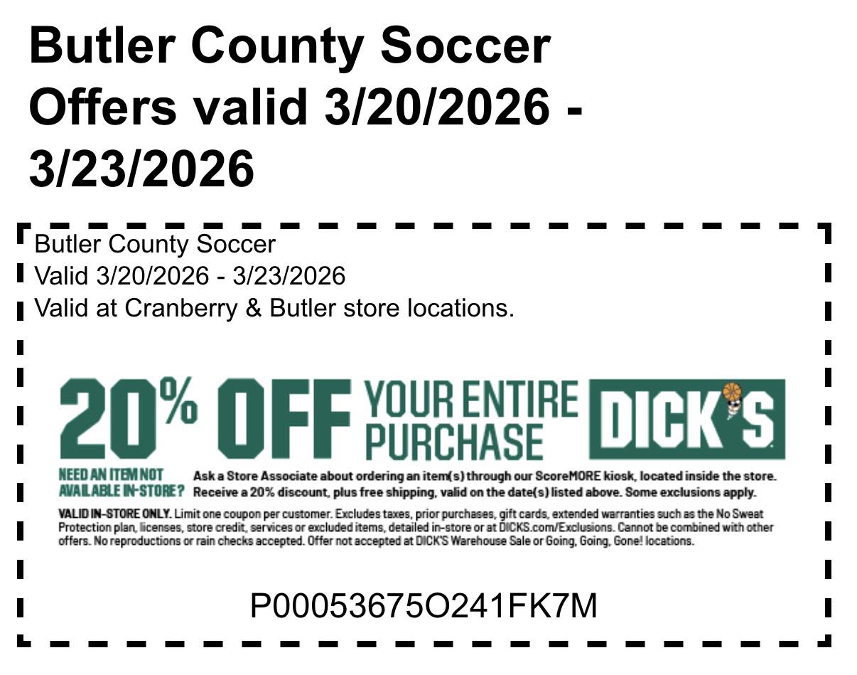 Use our Dick's coupon this weekend for all your sporting needs! Valid 3/20-3/23