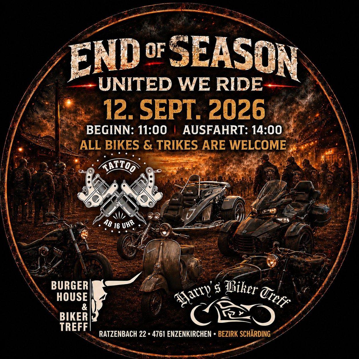 🏍️🔥 Biker-Events 2026 bei Harry’s... - Harry's Biker Treff | Facebook