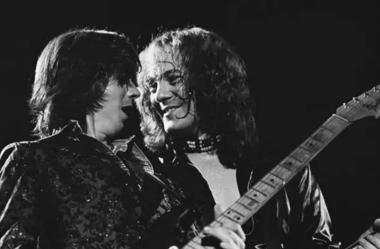 Jimmy McCulloch and Steve Marriott of the Small Faces, September 1977