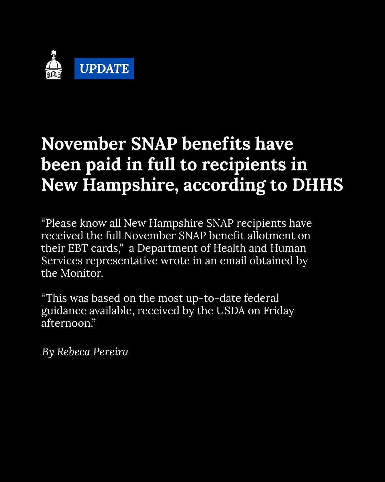 Update: The state Department of... - The Concord Monitor | Facebook