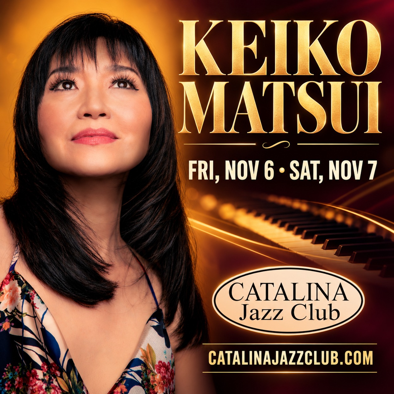 【海外プログラム】カスリーン・フェリア　コンサート・プログラム Keiko Matsui live at Catalina Jazz Club in Hollywood (November 6-7