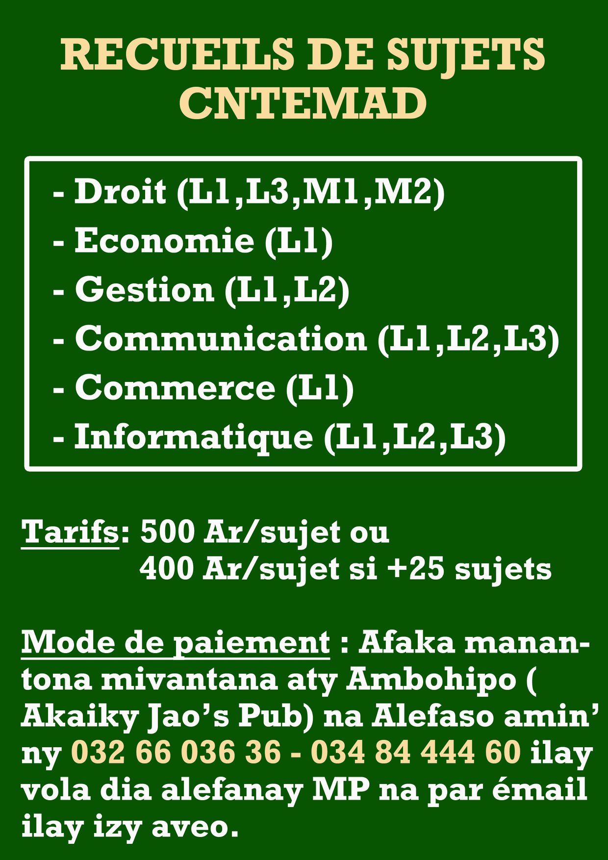 recueils-de-sujets-cntemad-droit-l1-l3-m1-m2-conomie-l1