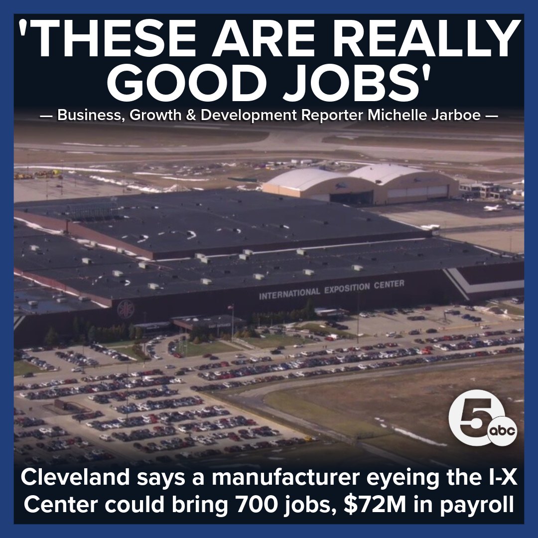 City officials say a major manufacturer eyeing the I-X Center