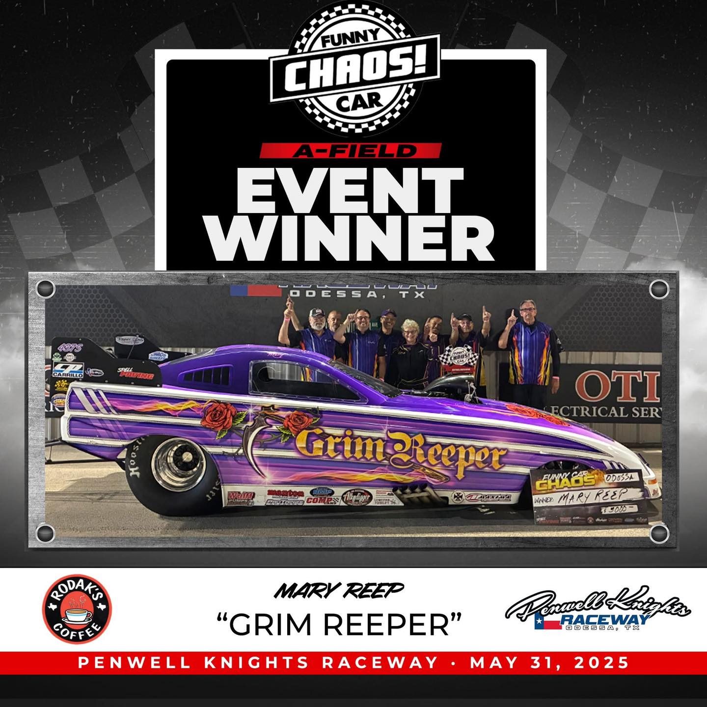 Snyder - Congrats to Mary Reep and the Grim Reeper Racing Crew on their ...