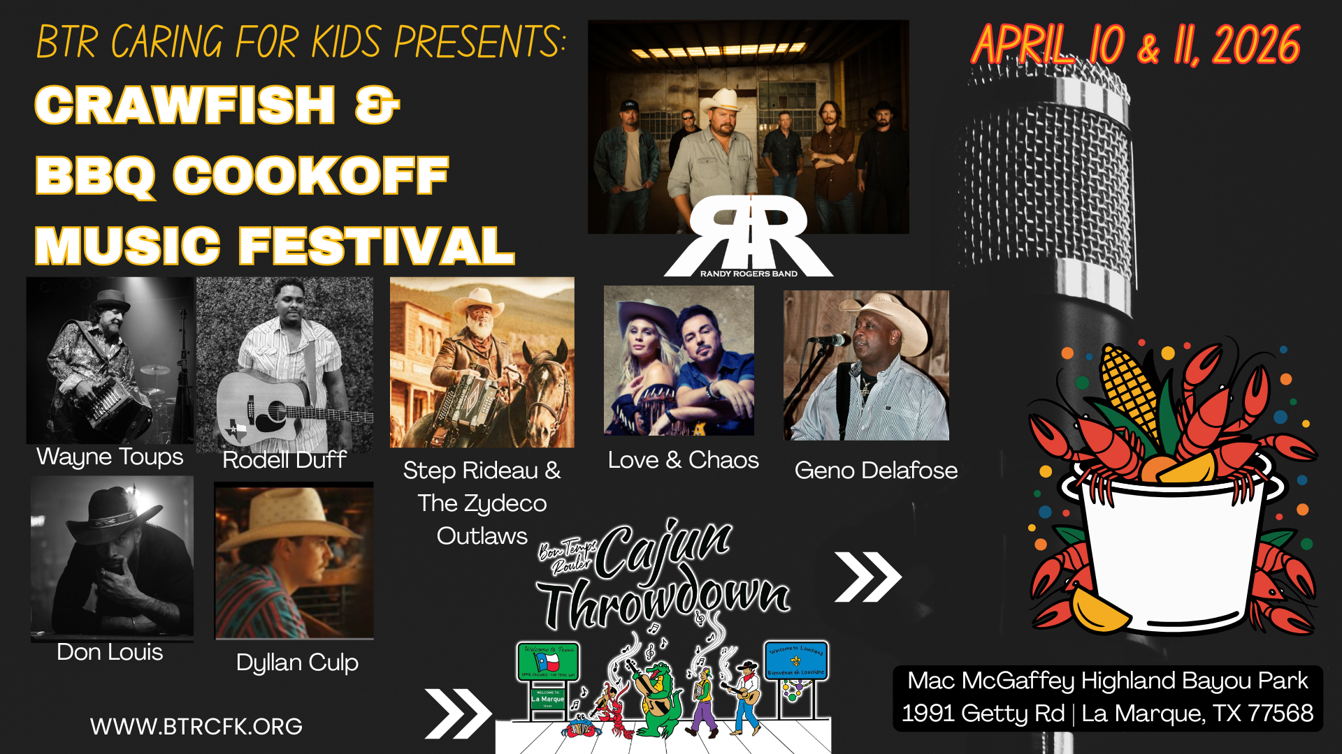 BTR Cajun Throwdown at Bayou Fest | La Marque TX