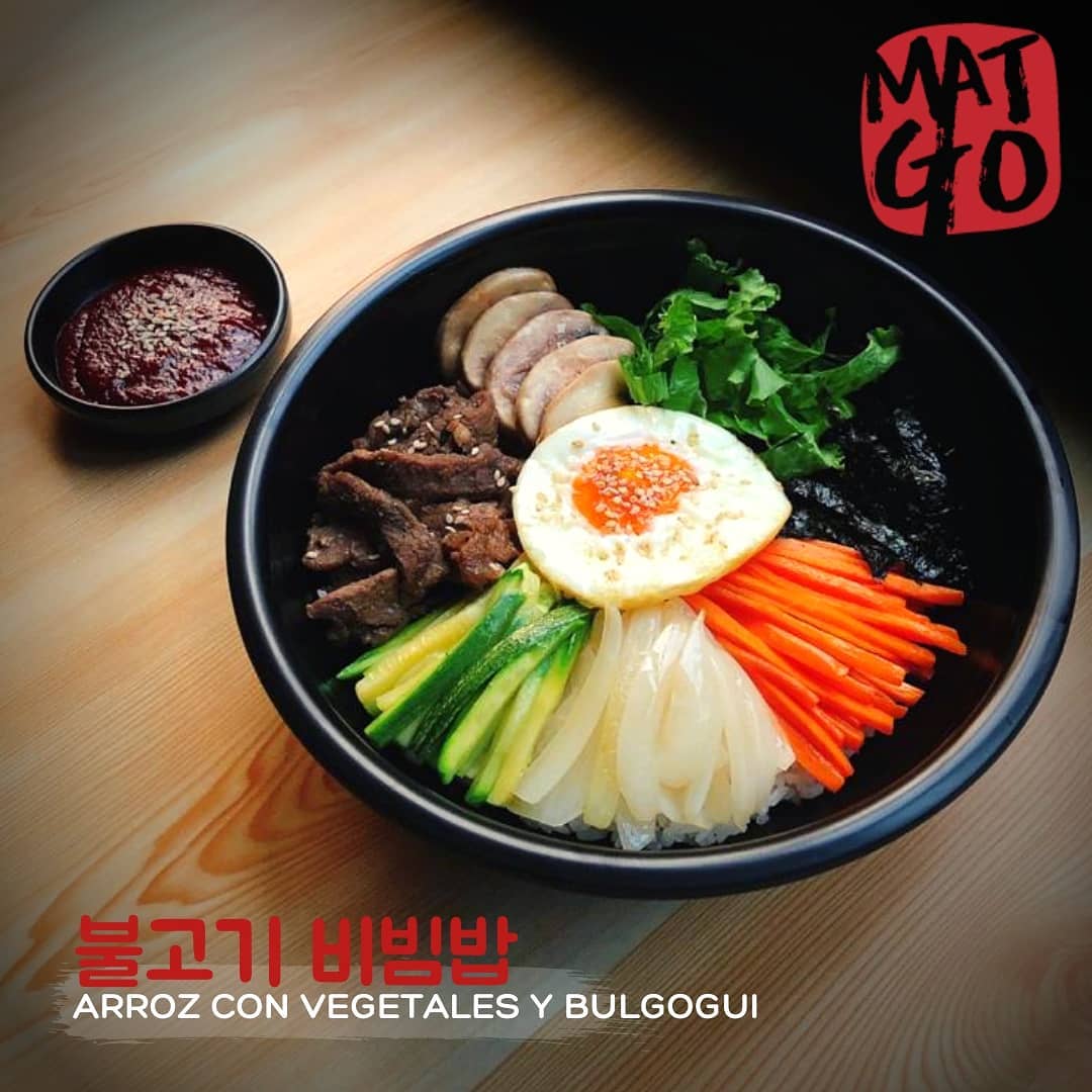 MATGO BBQ - 불고기 비빔밥 BULGOGUI BIBIMBAB Uno de los platos...
