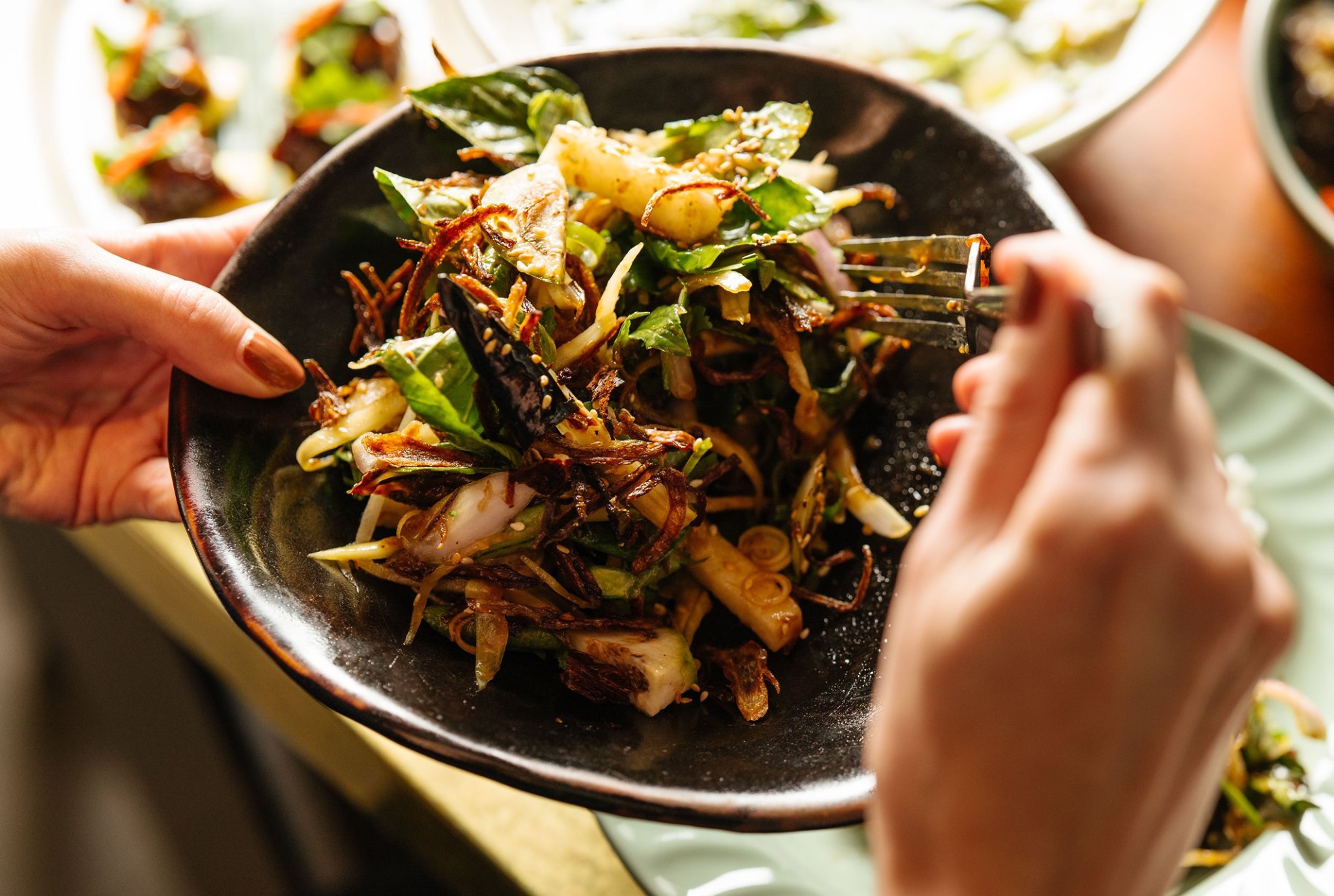 Yum Pak Gras (Herbal Vegetable Salad)