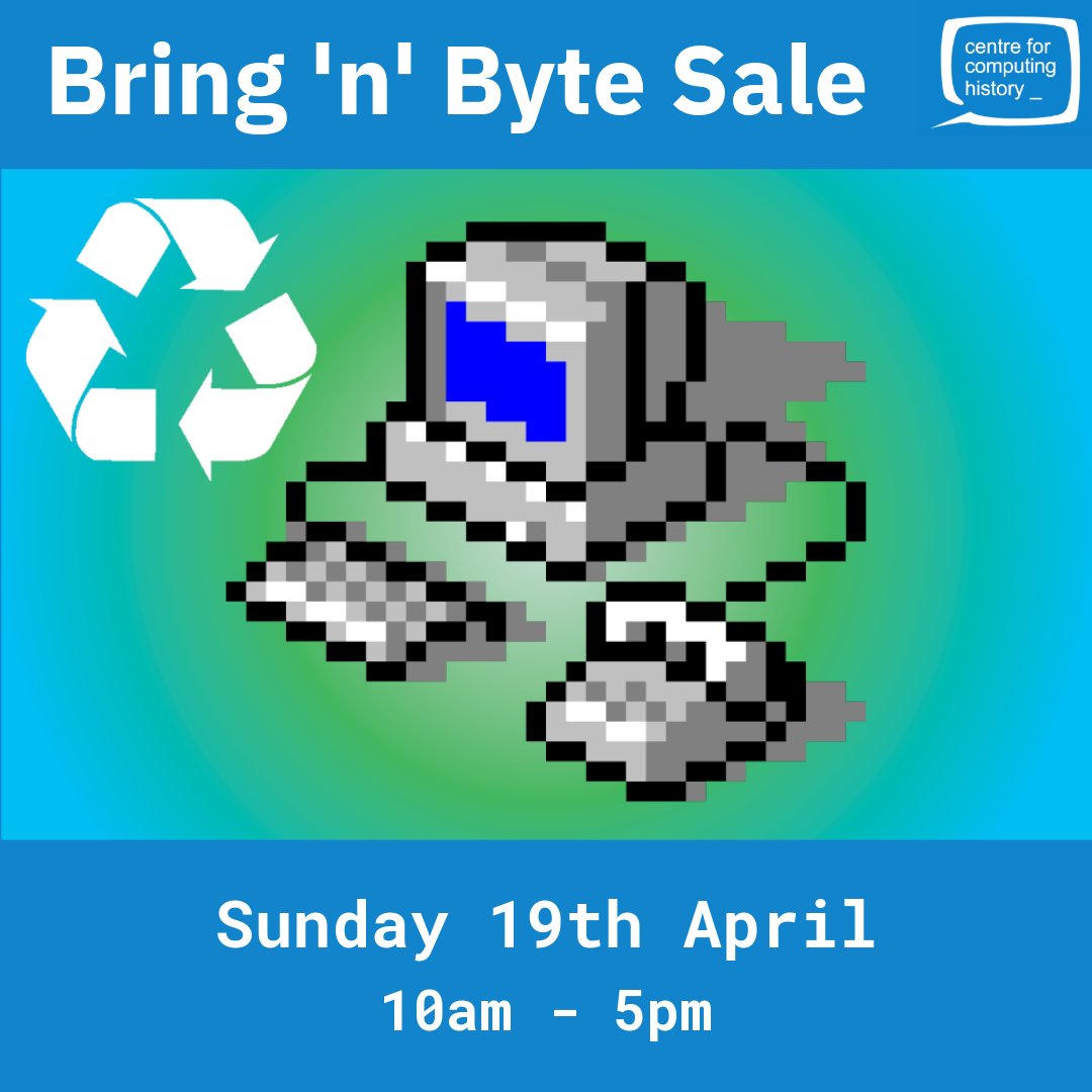 A reminder that our upcoming Bring 'n' Byte sale is less than 2