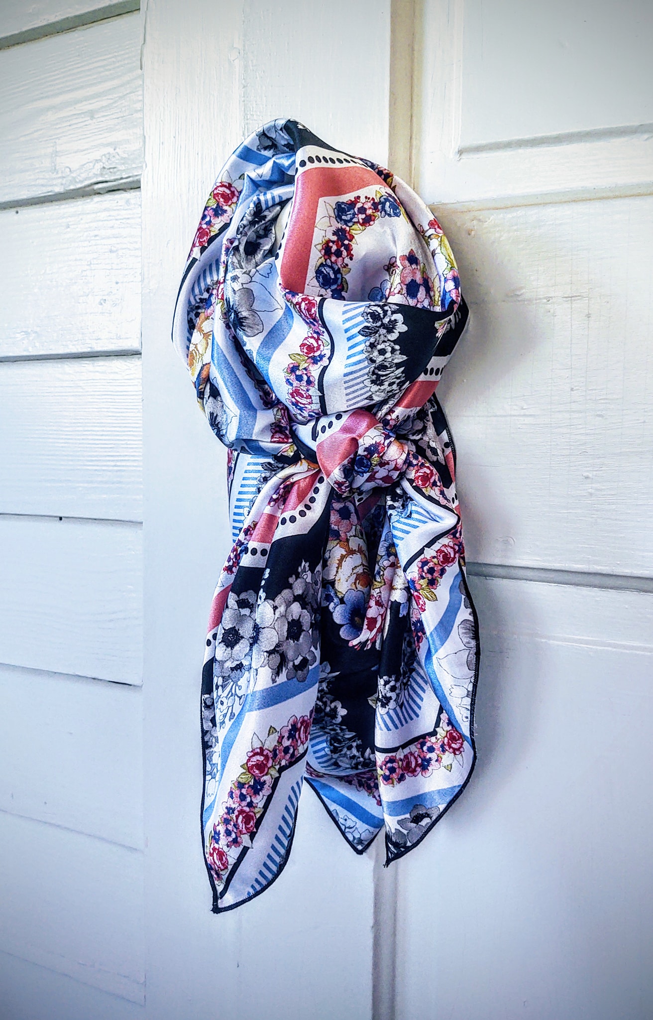 This chevron floral print rag... - Punchy Rags & Accessories