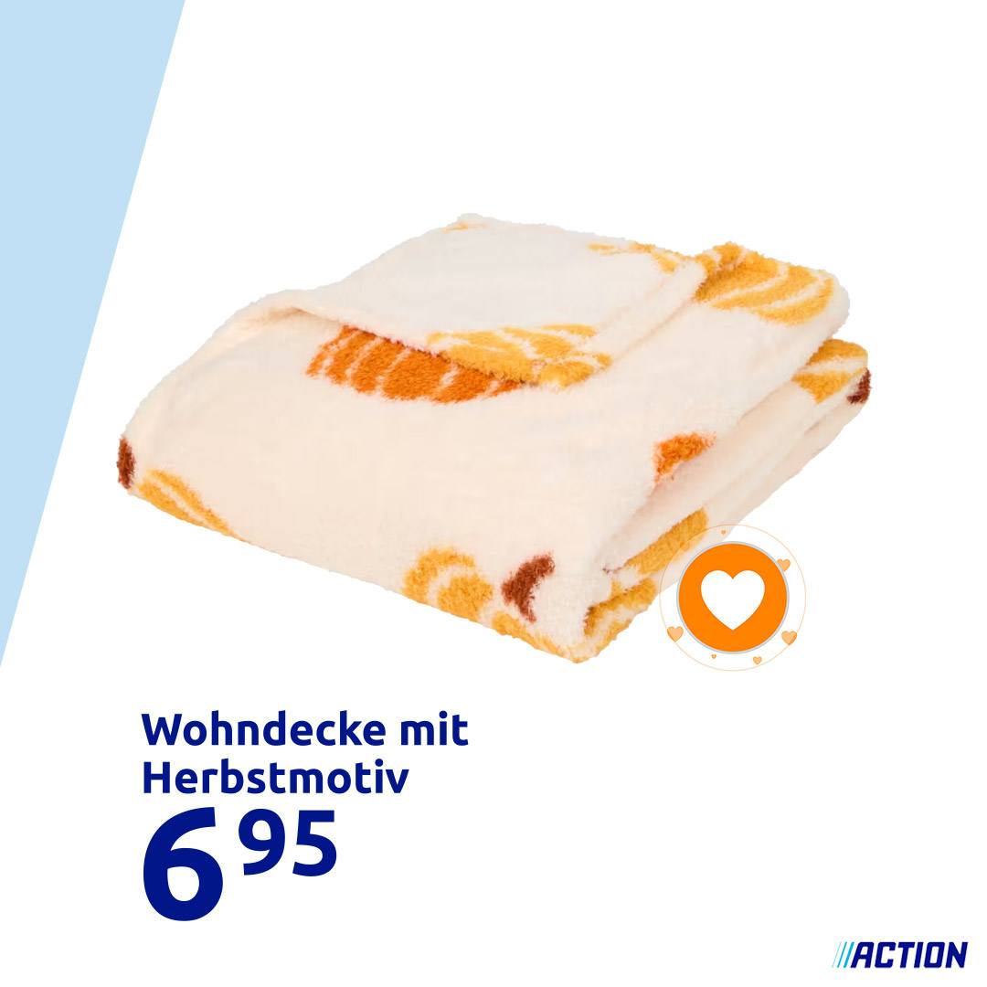 Wir können die nächste Jahreszeit ehrlich gesagt kaum erwarten! 🍁 Mach es dir mit dieser weichen Fleecedecke schon jetzt gemütlich. Entdecke sie hier zum niedrigsten Preis: https://go.action.com/1iD