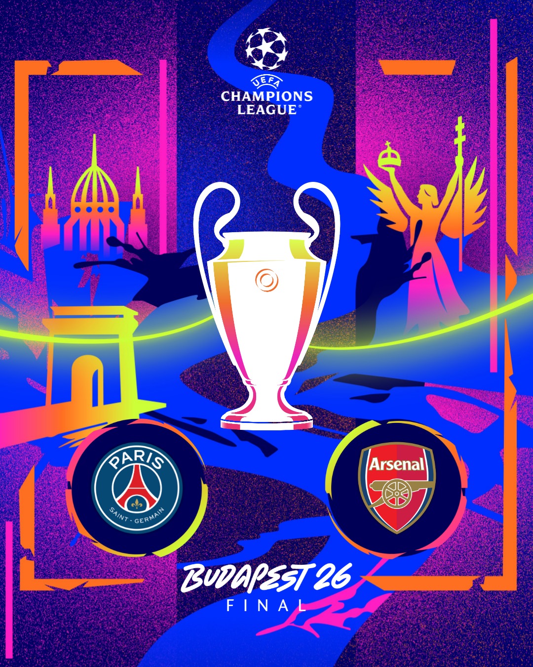 UCL決勝2026 公式プログラム PSG Arsenal アーセナル パリCL The 2026 Champions League final: Paris Saint-Germain vs Arsenal