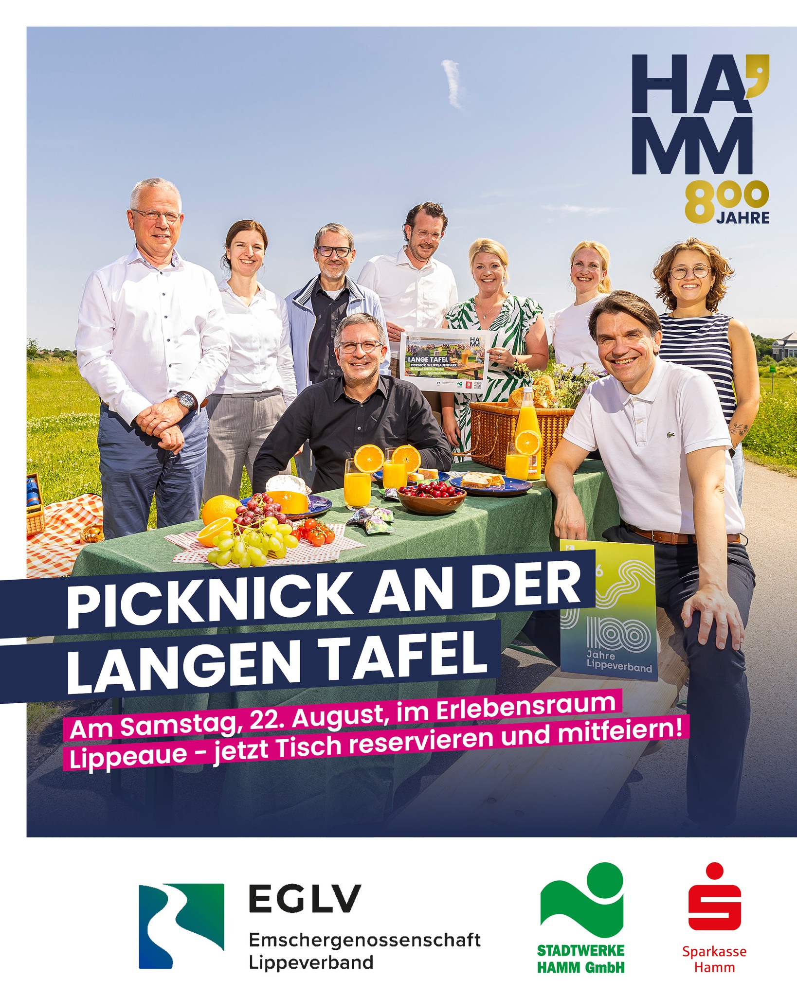 Lange Tafel – Picknick im Erlebensraum Lippeaue