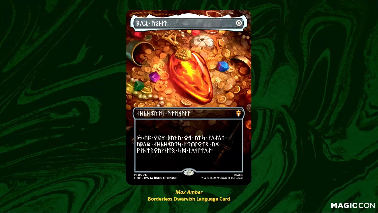 The language of the Dwarves comes to Magic. ⛏️ Treasure Vault
