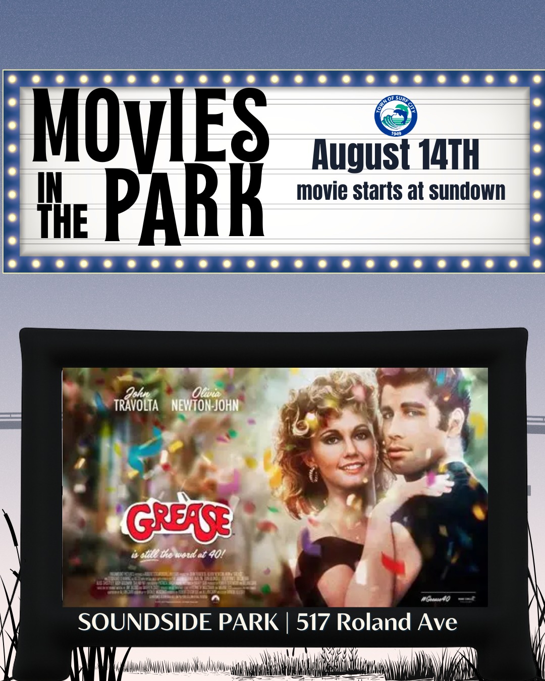 🎬 Movies in the Park is back! 🌟 Join us Friday, August 14 at
