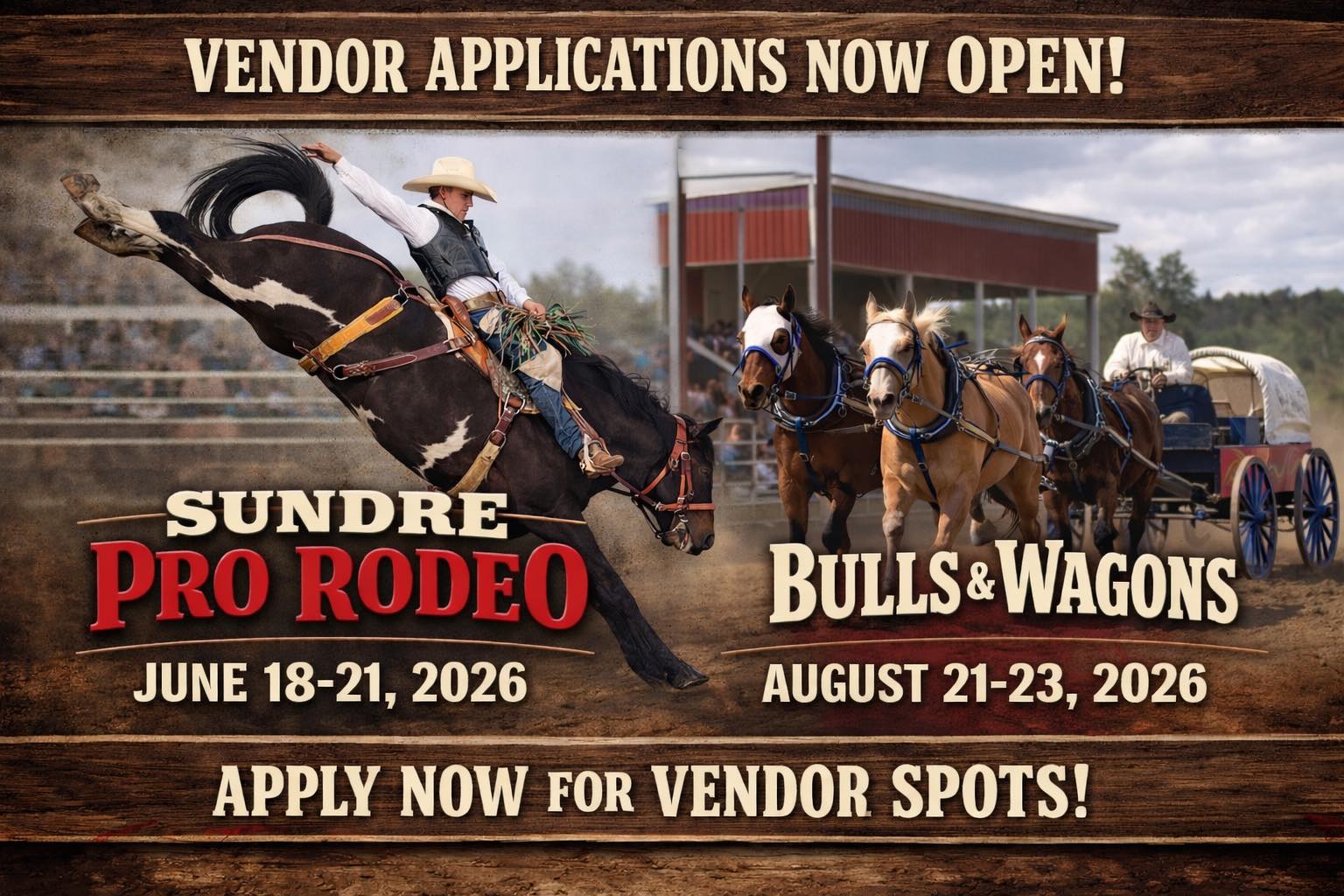 Attention Vendors! Vendor applications... - Sundre Pro Rodeo | Facebook