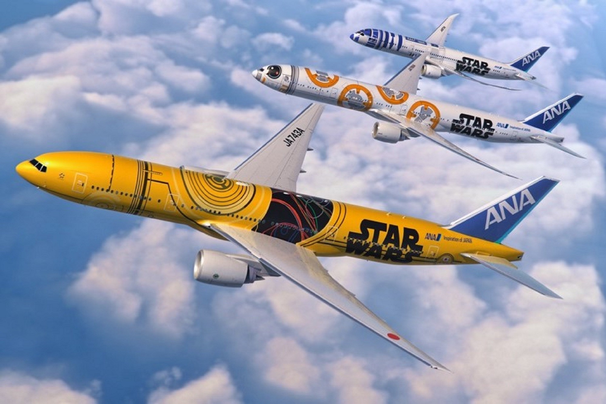 ANA reveals C-3PO-themed 777 grand finale as iconic Star Wars
