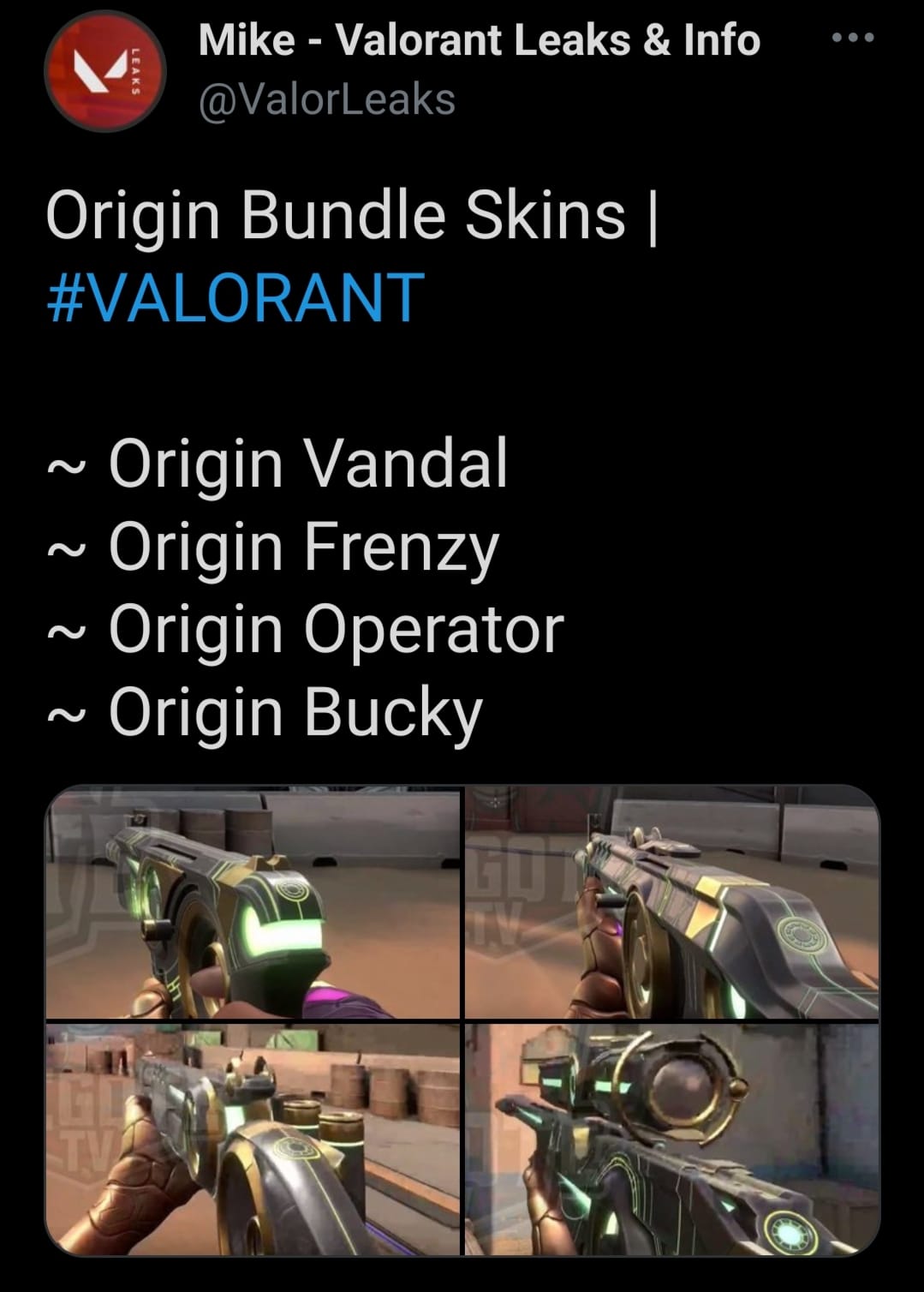 Wasabi Sirens - New origin bundle skins! Follow this page...