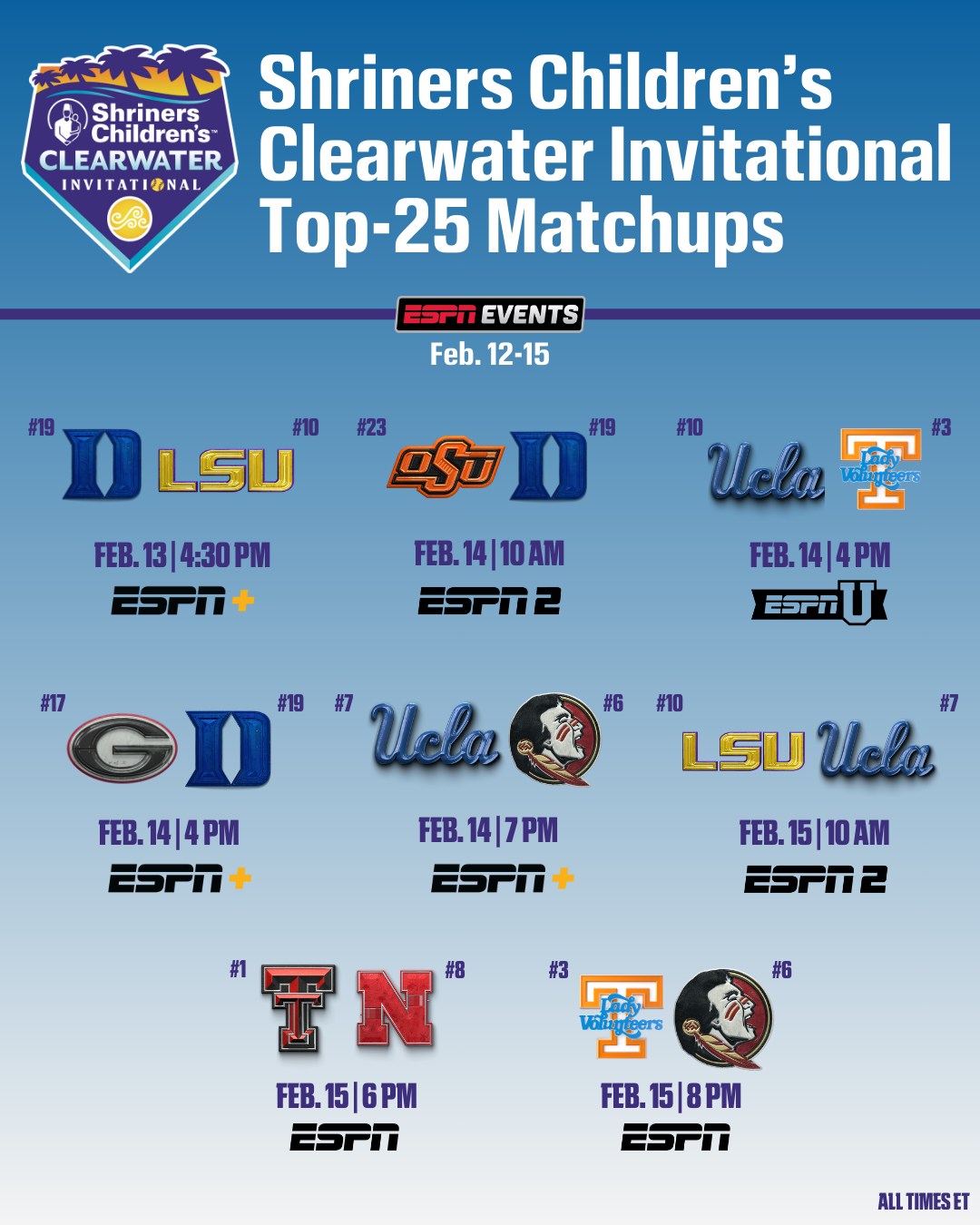 ESPN PR - Thursday, the 2026 Clearwater Invitational... | Facebook