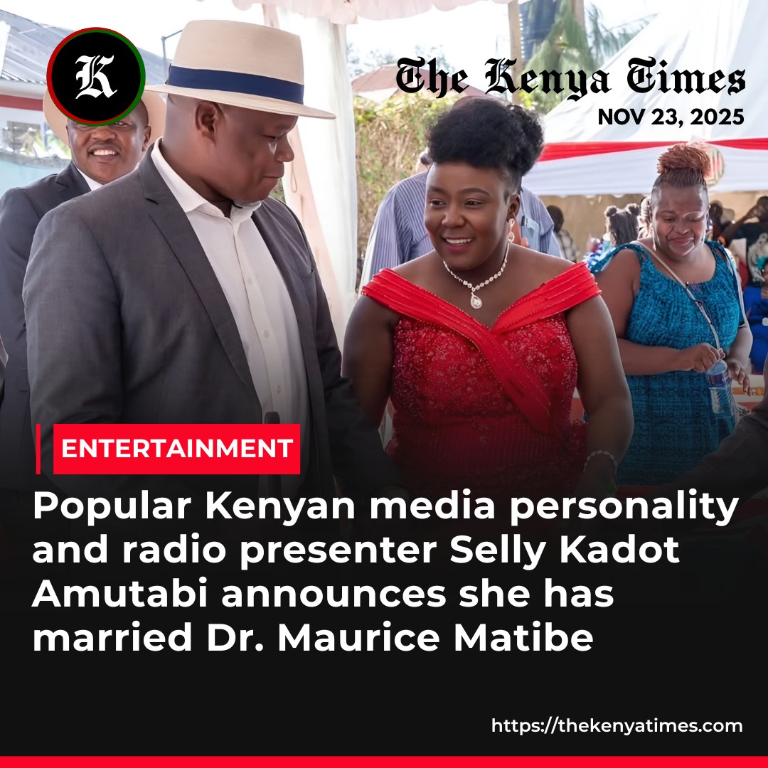 The Kenya Times - Popular Kenyan media personality and... | Facebook