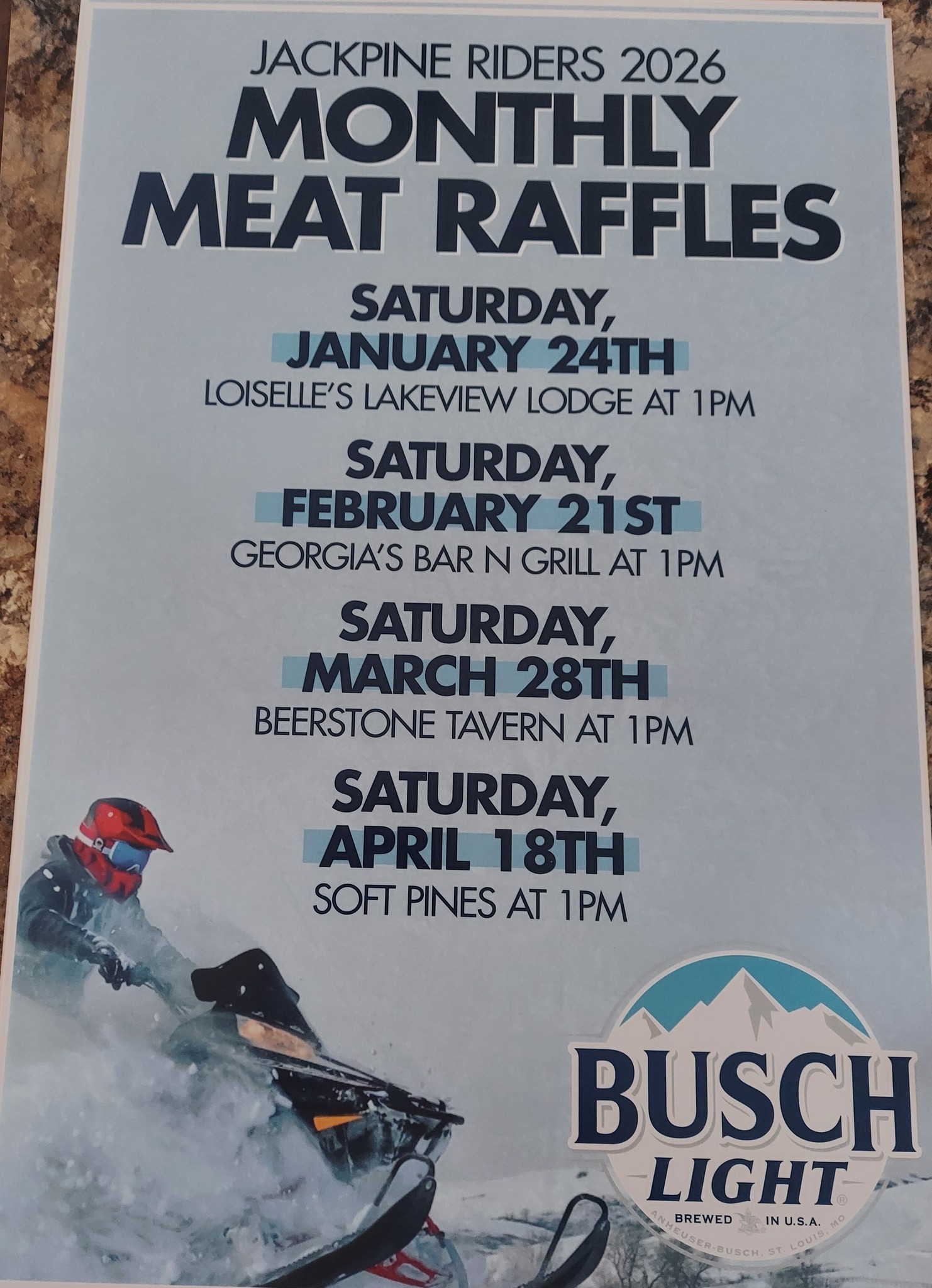 Jackpine - We're taking our meat raffles on the road for 2026! Our ...