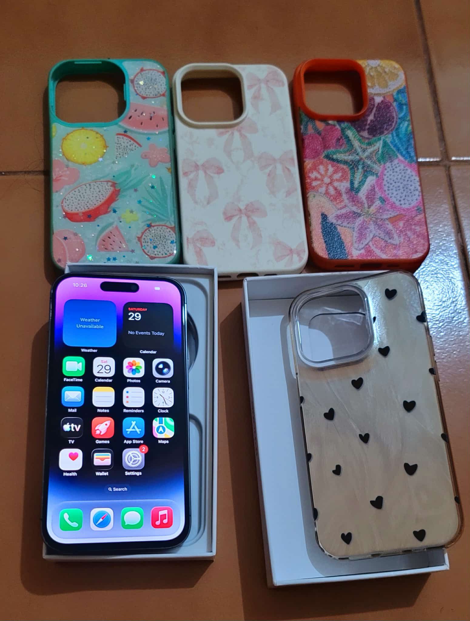Iphone 14 pro 128gb battery health 99 Face ID working true tune 