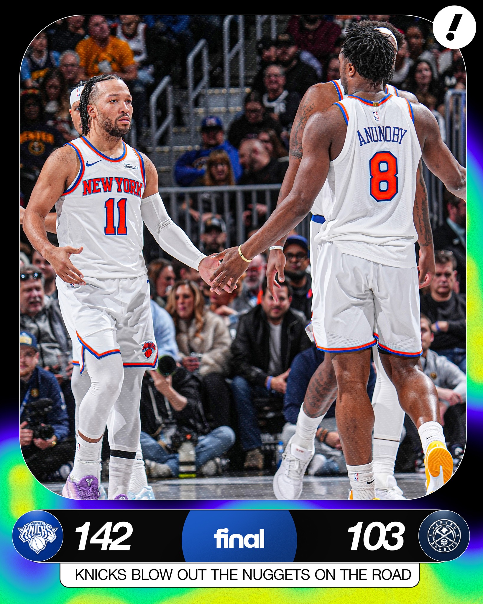 THE KNICKS STORM INTO DENVER AND LEAVE WITH A W ? OG Anunoby 