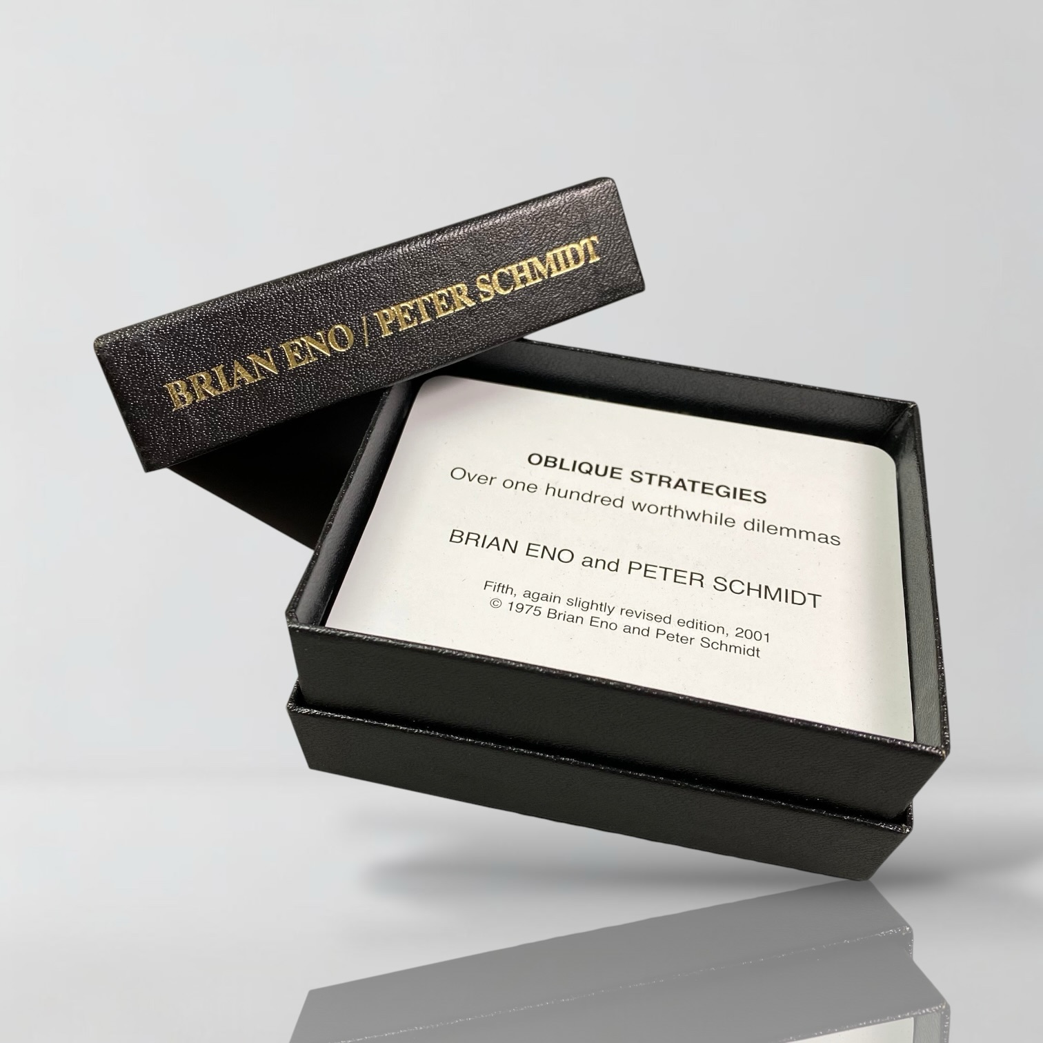 2001 Brain Eno & Peter Schmidt Oblique Strategies Card Set