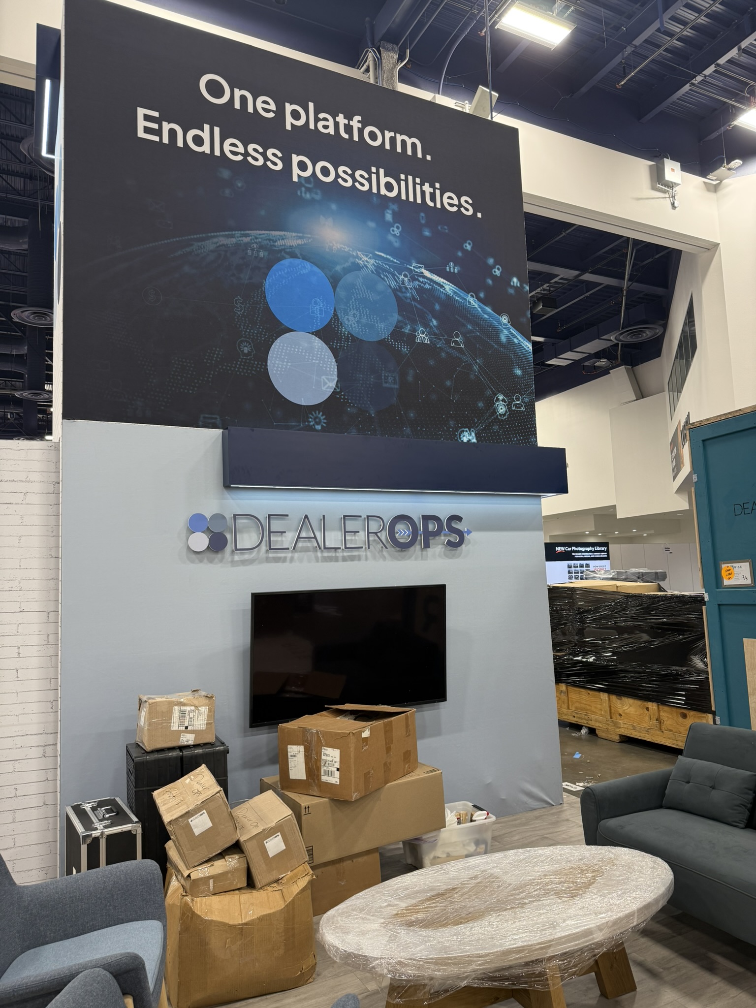 DealerOps - Booth building is officially underway! We’re... | Facebook