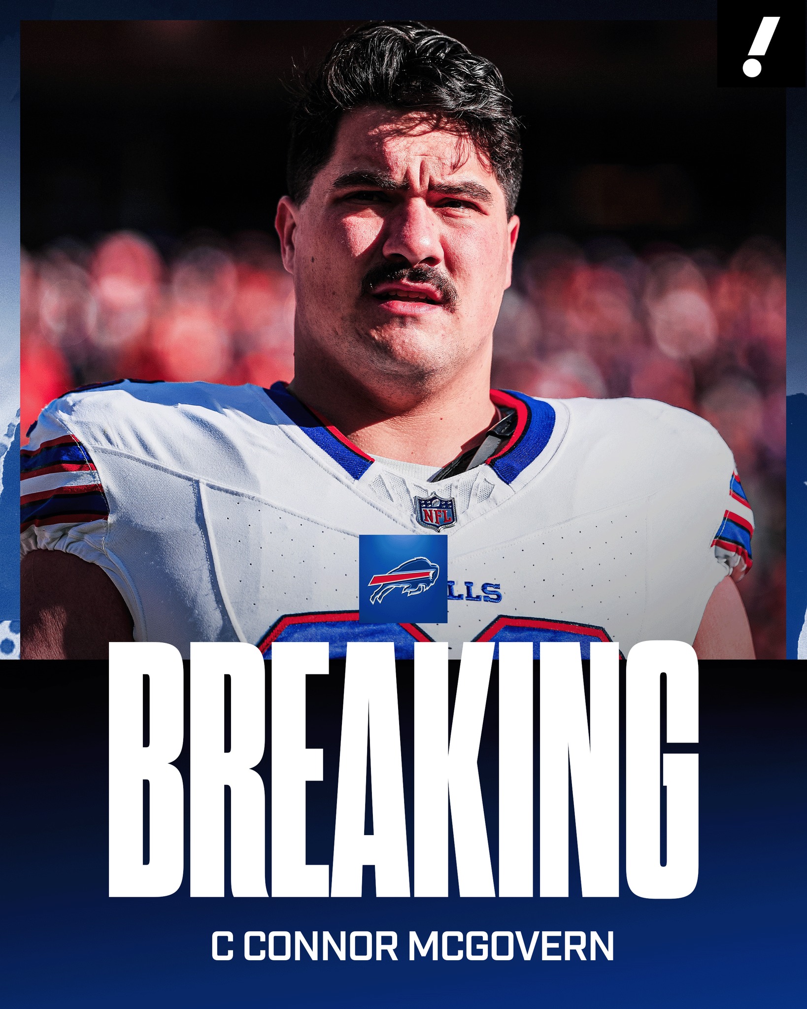 C Connor McGovern is re-signing with the Bills on a four-year, $52 
