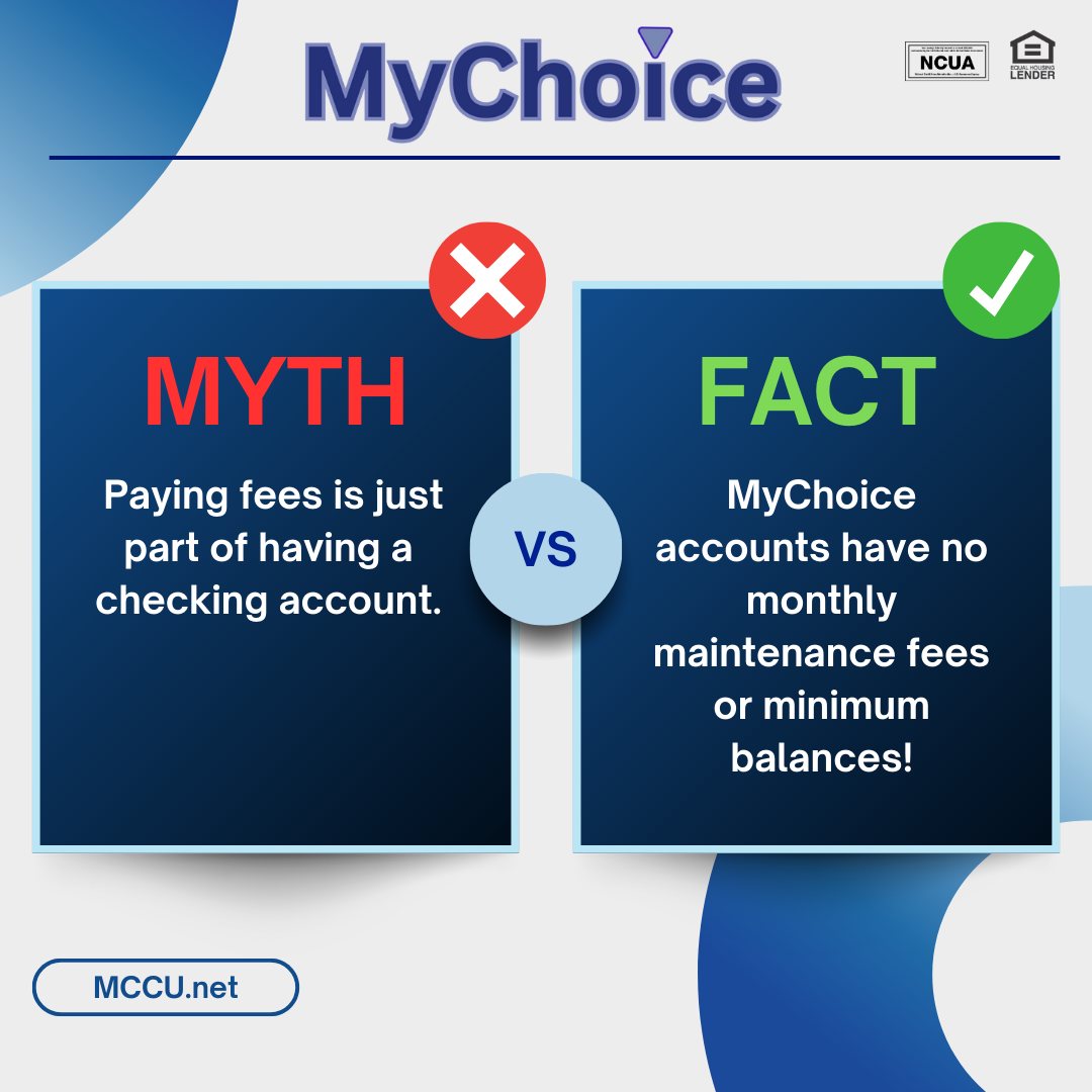 💸 Monthly checking fees? No... - Members Choice Credit Union | Facebook