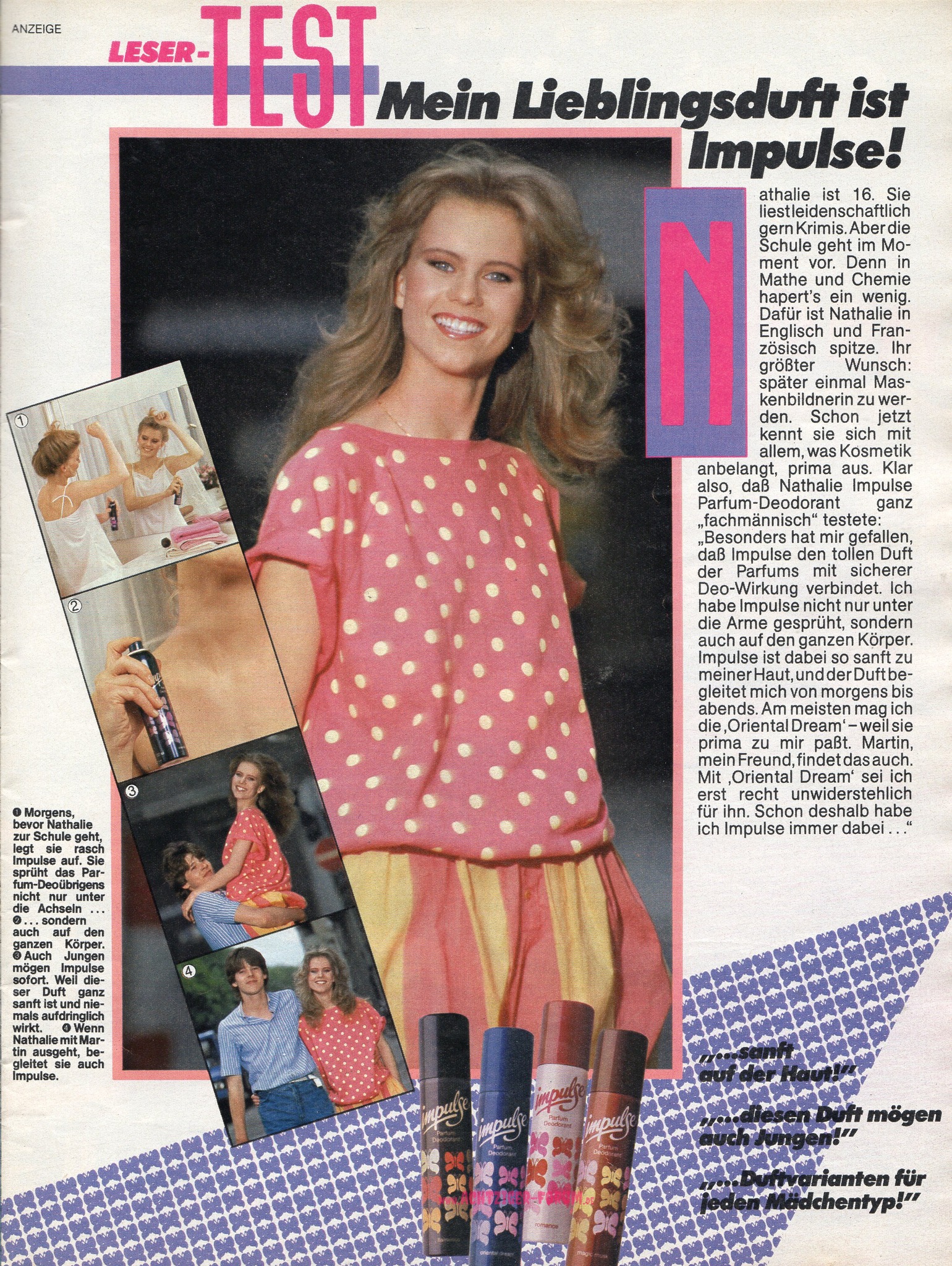 Impulse Werbung von 1983 #90er #80er #70er #60er #90erjahre #80erjahre #70erjahre #60erjahre #90s #80s #70s #60s #retro #achtzigerforum #Nostalgie #nostalgieforum #80erForum #impulse #Deo #Parfum P