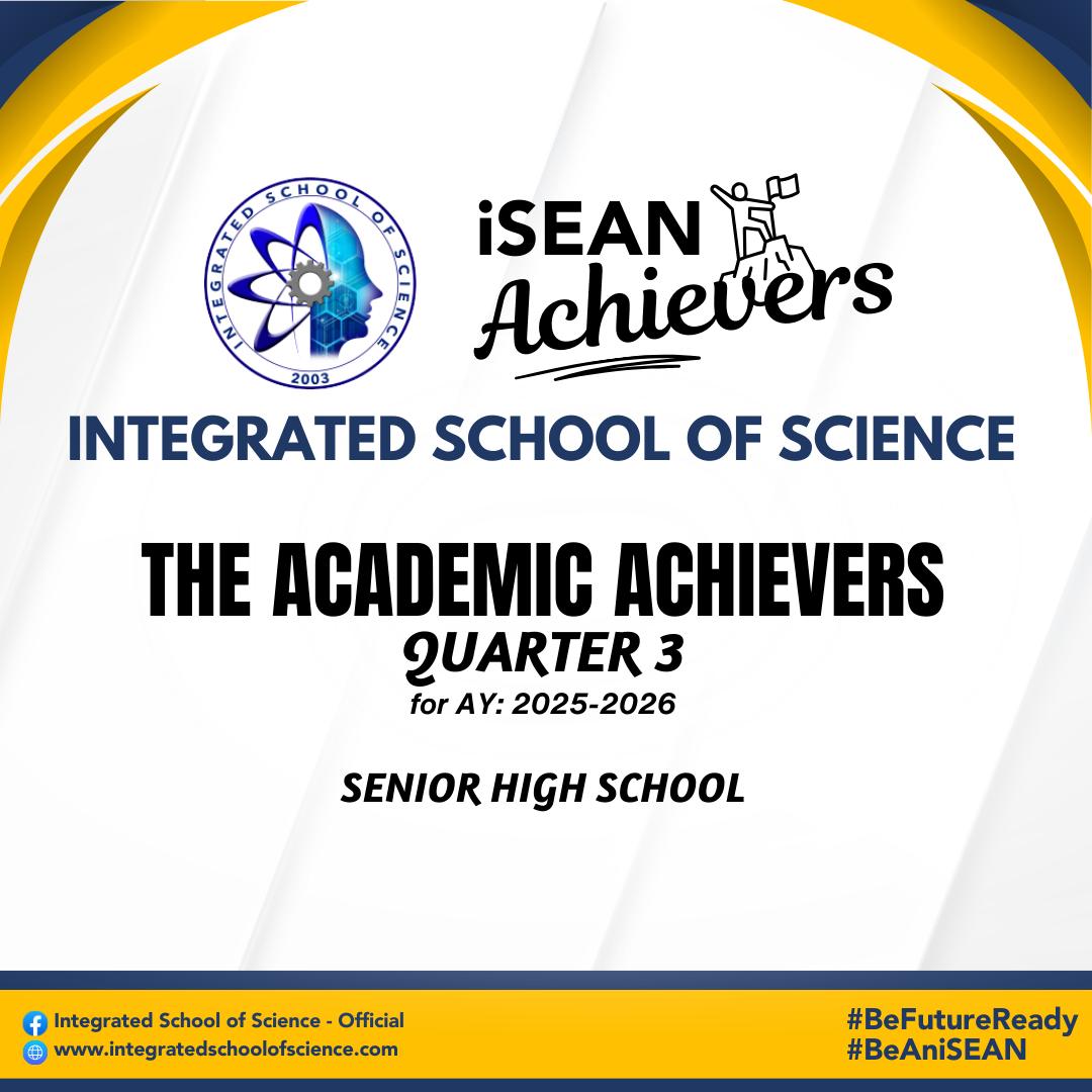 Integrated... - Integrated School of Science - Official